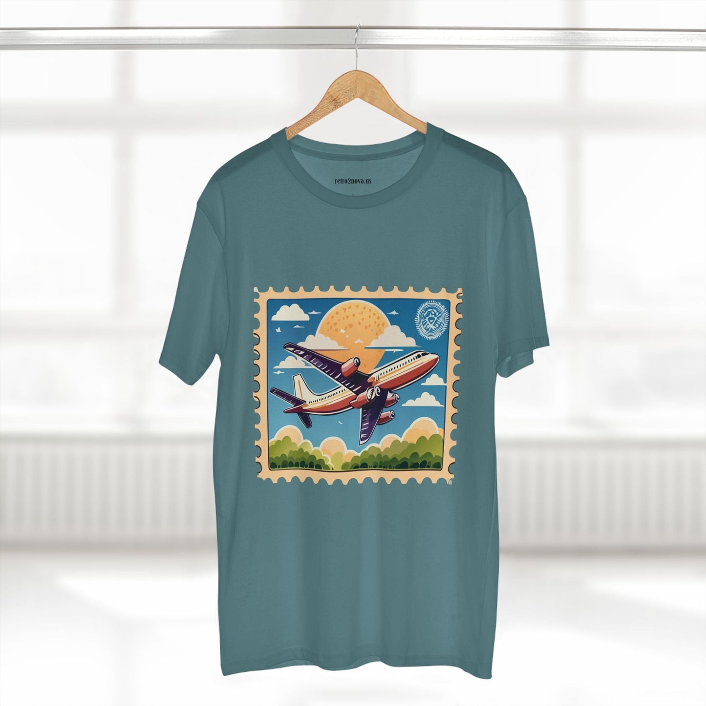 Postage Stamp Shirt Unisex Premium Cotton Tee PS13 Original Art Design Retro2Nova