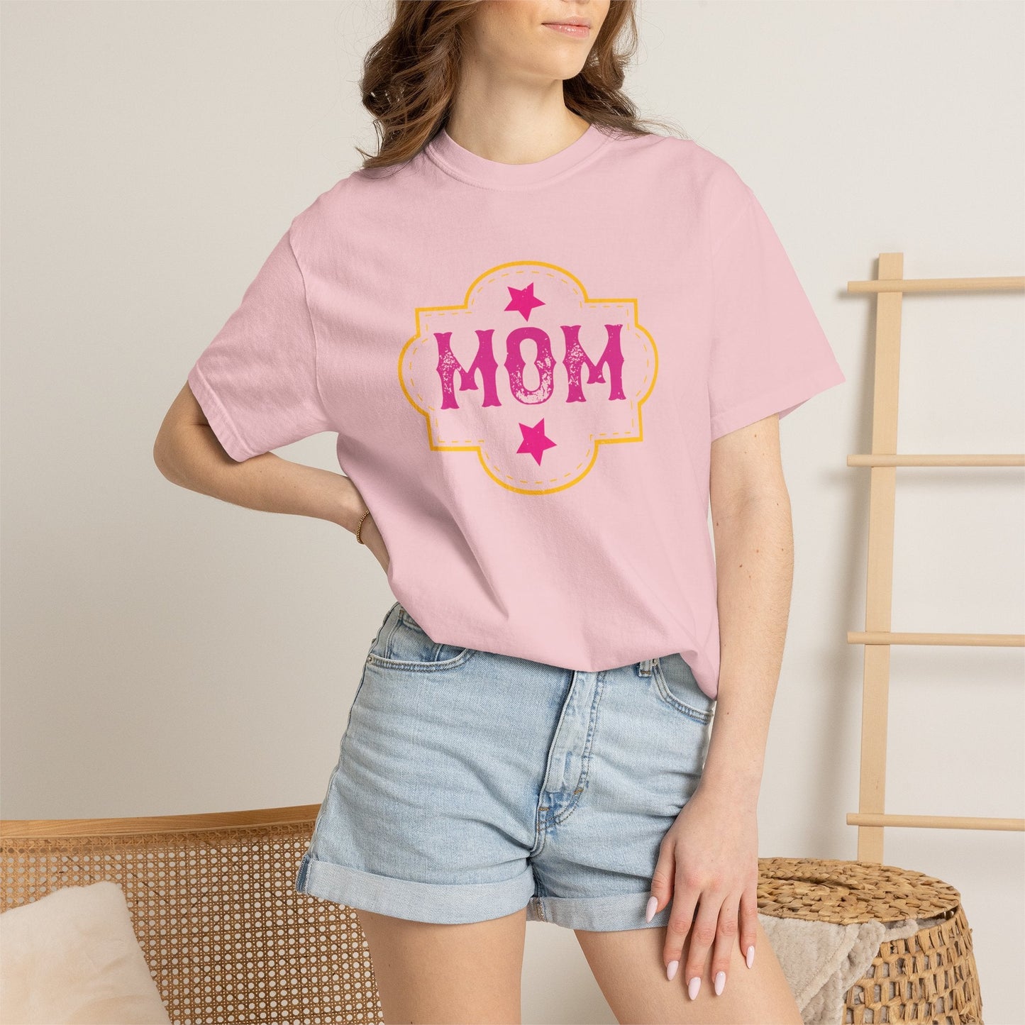Mom T-shirt Mother Day Mama Tee Unisex Comfort Colors Garment-Dyed Cotton h81