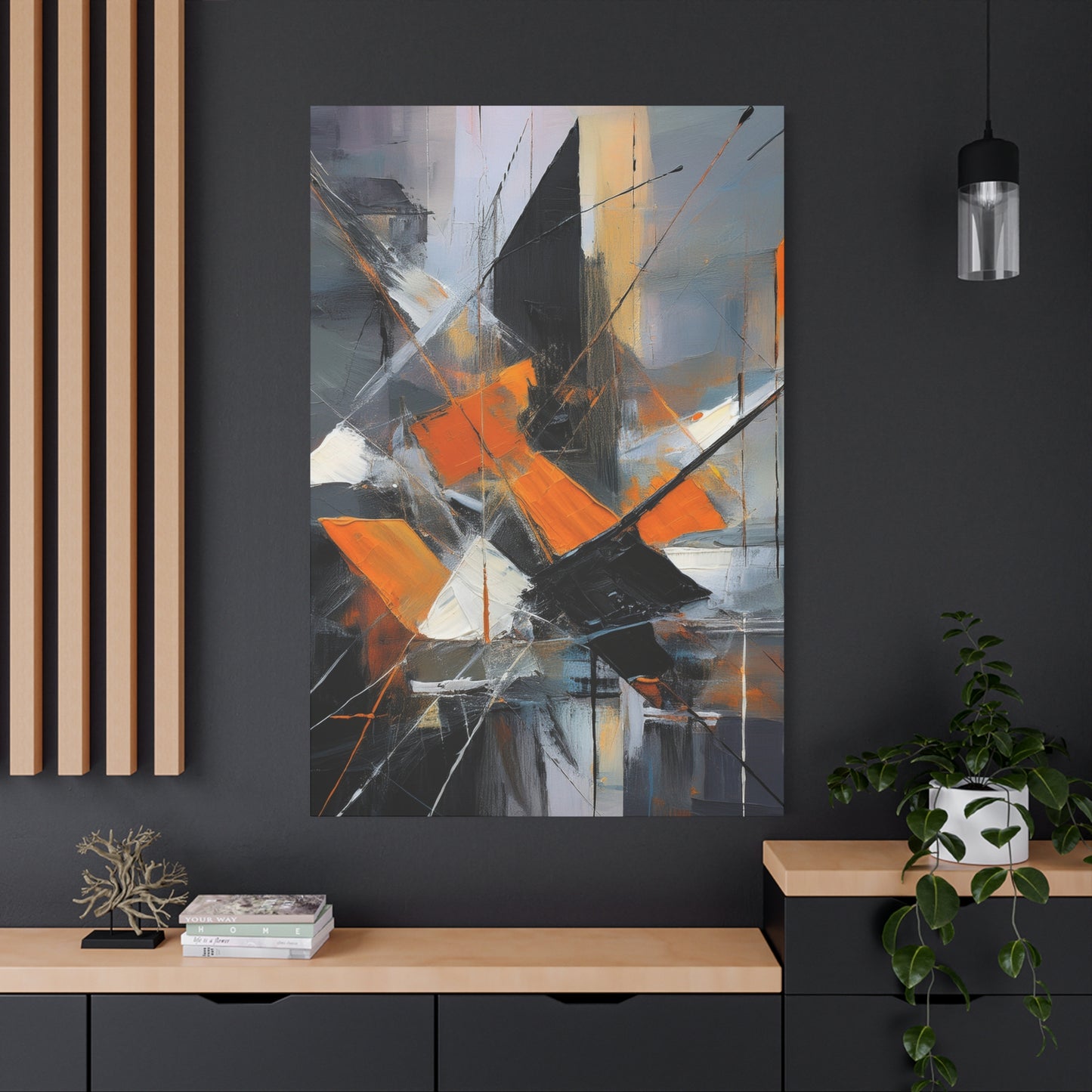 Abstract Oil Painting Print Canvas 20x24,20x30,24x30 24x32,24x36,30x40 32x48,36x48,40x60 Pine-Wood Inner Frame ABS-197