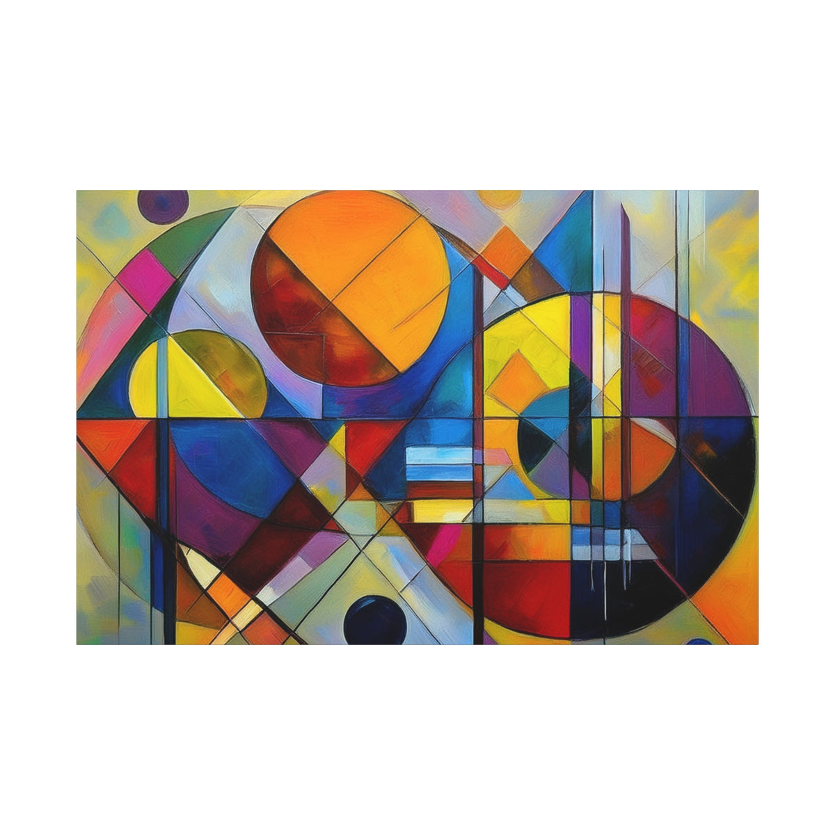 Abstract Oil Painting Print Canvas 24x16, 30x20, 36x24, 48x32, 60x40 Bright Latex Inks, Pine-Wood Inner Frame ABH-4
