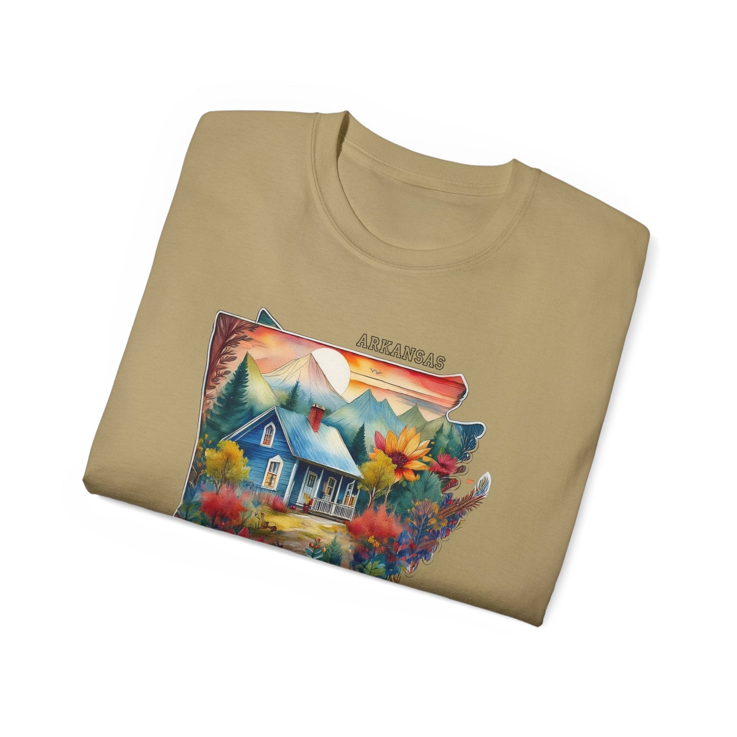 Arkansas Graphic Unisex Cotton T‑Shirt 2