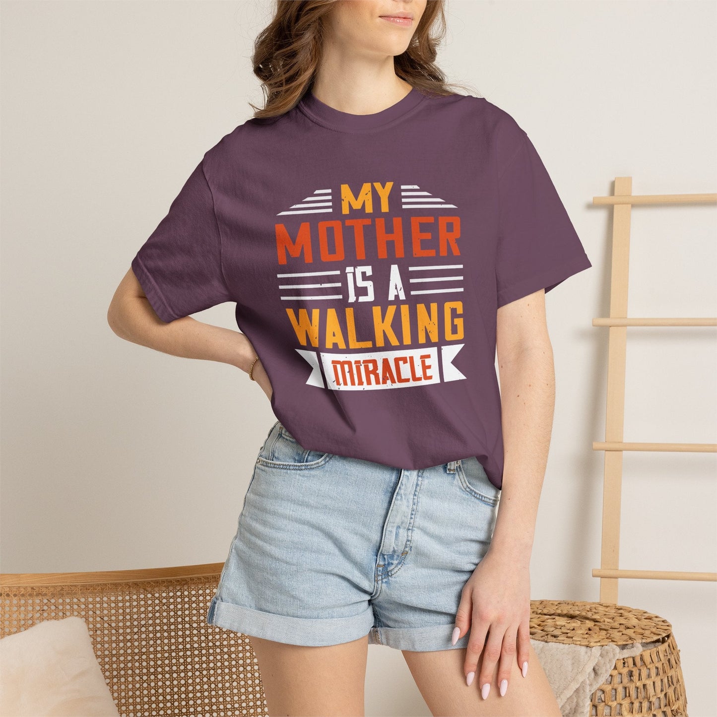 Mom T-shirt Mother Day Mama Tee Unisex Comfort Colors Garment-Dyed Cotton h87