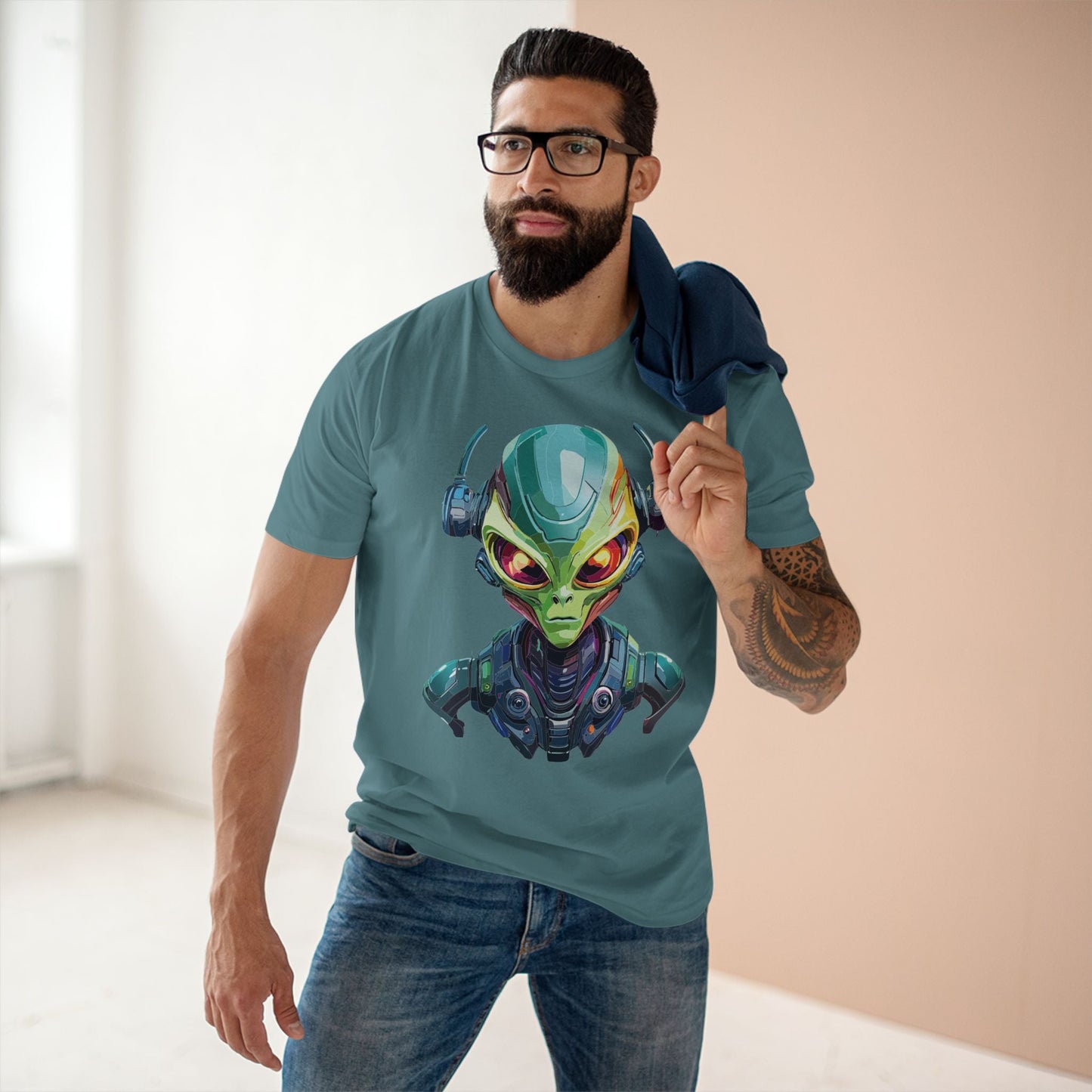 Aliens Graphic Unisex 100 Cotton Staple Tee 11