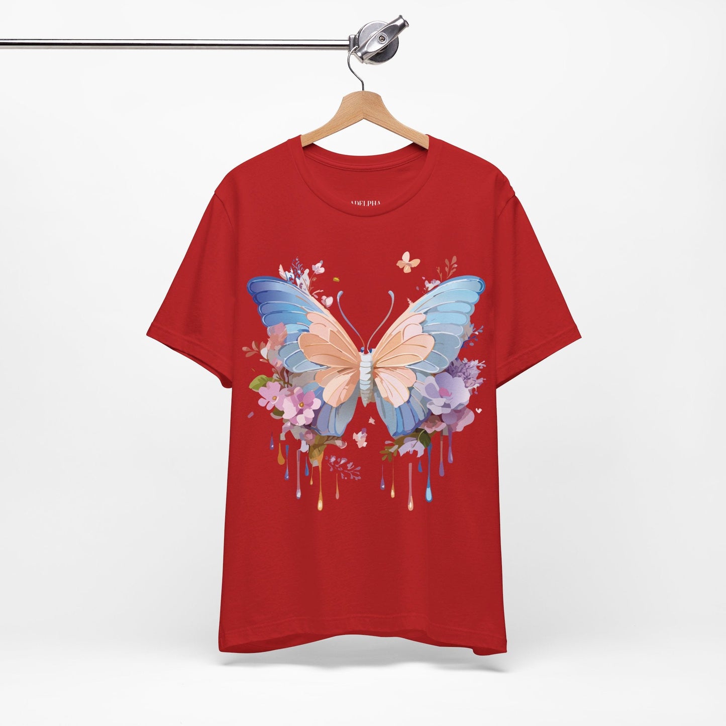 Butterfly Graphic Tee By Adelpha Unisex Short Sleeve Shirt Art Design