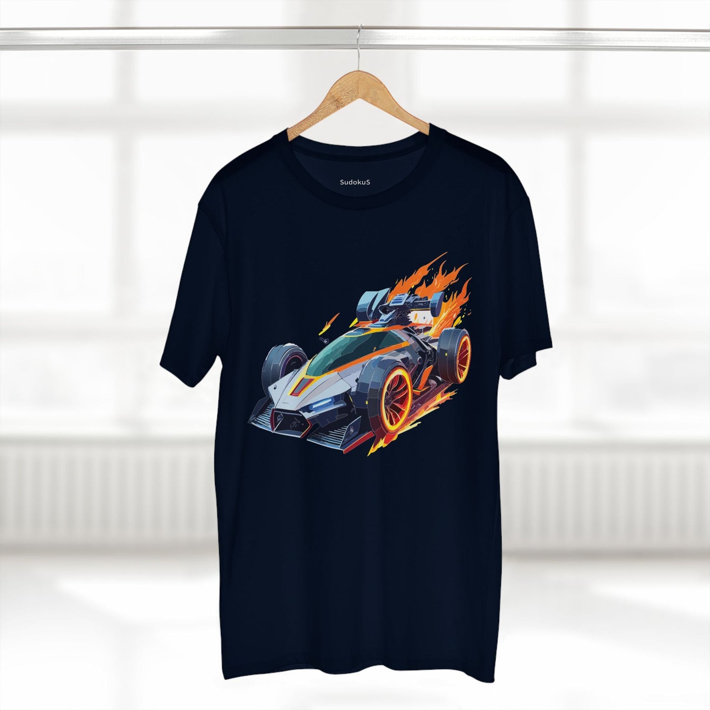 Car Graphic Unisex 100 Cotton Staple Tee 18