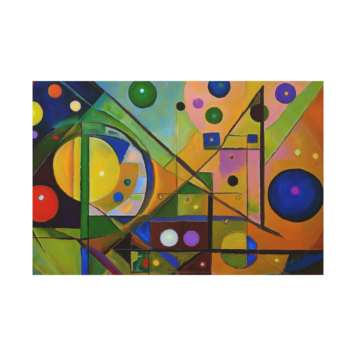Abstract Oil Painting Print Canvas 24x16, 30x20, 36x24, 48x32, 60x40 Bright Latex Inks, Pine-Wood Inner Frame ABH-39