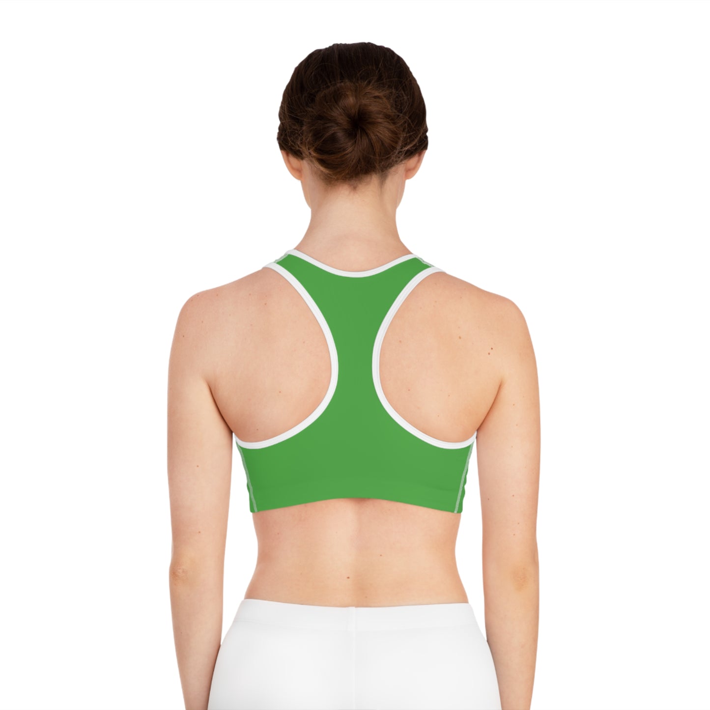 Green Color Sports Bra, Green Sports Bra 1