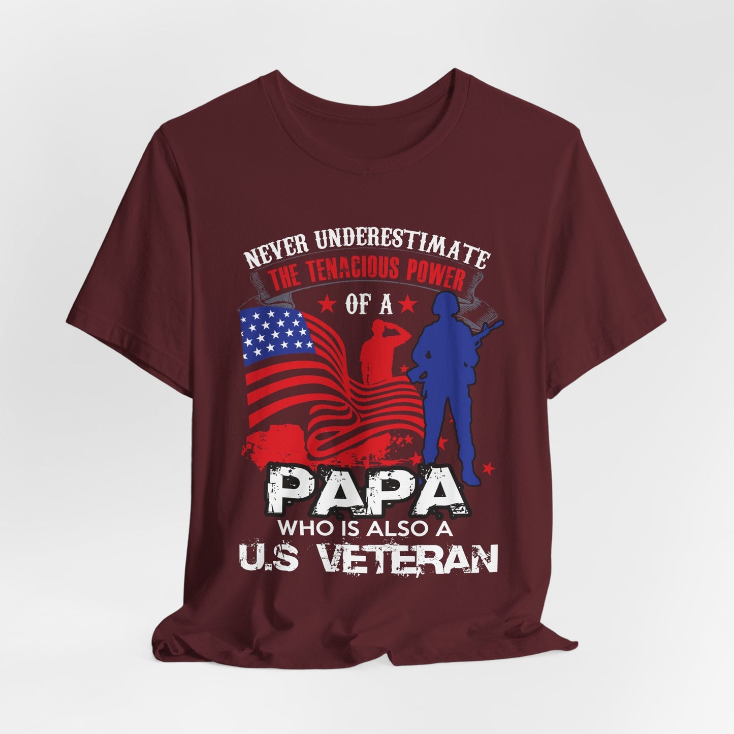 Army Veteran Patriotic Graphic Design Unisex Cotton T-Shirt v53