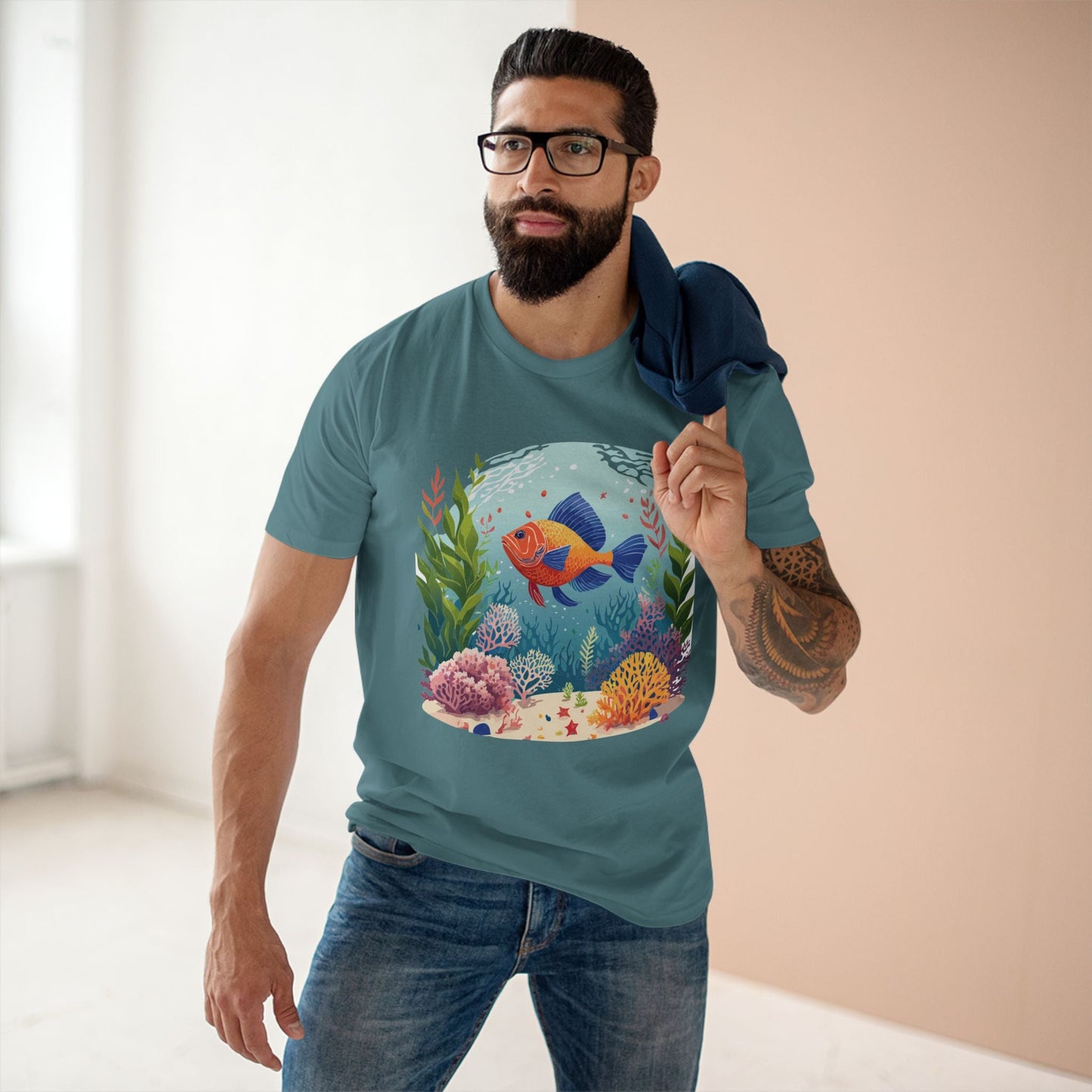 Pacific Ocean Graphic Design Unisex 100 Cotton Tee 17