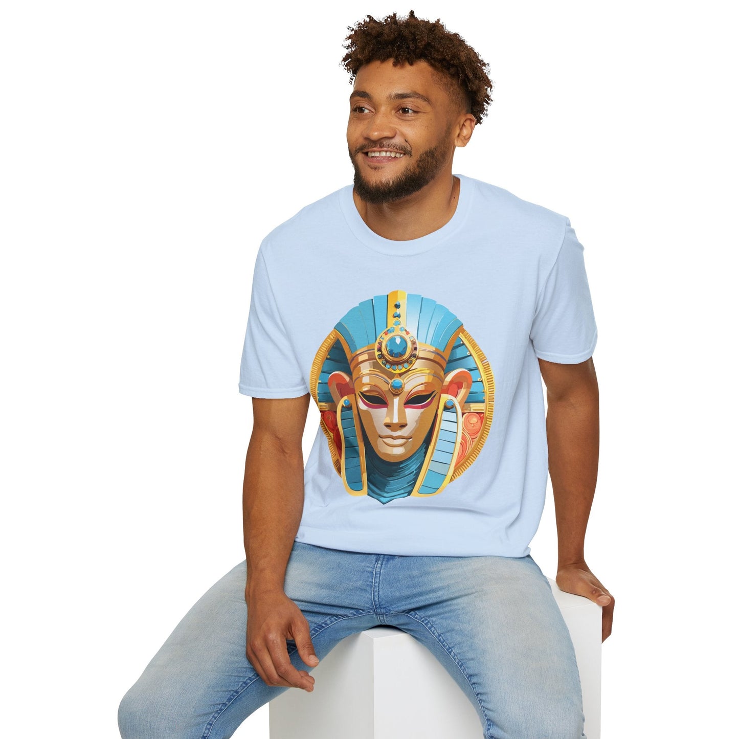 Mask Tee Shirt Unisex Softstyle Short Sleeve Art Design T Shirt 100 Percent Ring Spun Cotton