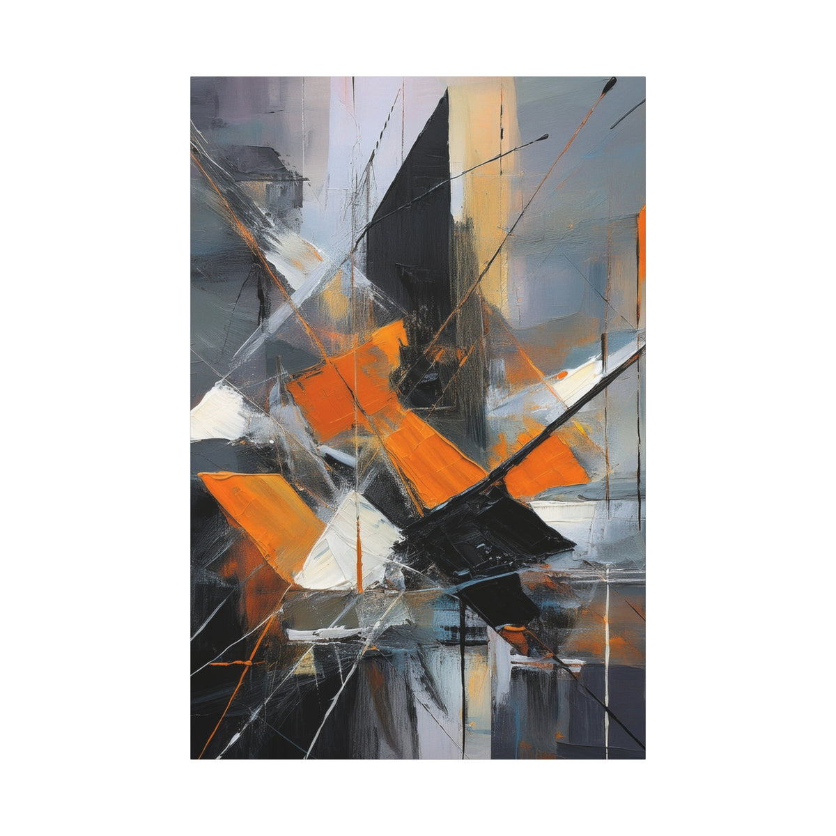Abstract Oil Painting Print Canvas 20x24,20x30,24x30 24x32,24x36,30x40 32x48,36x48,40x60 Pine-Wood Inner Frame ABS-197