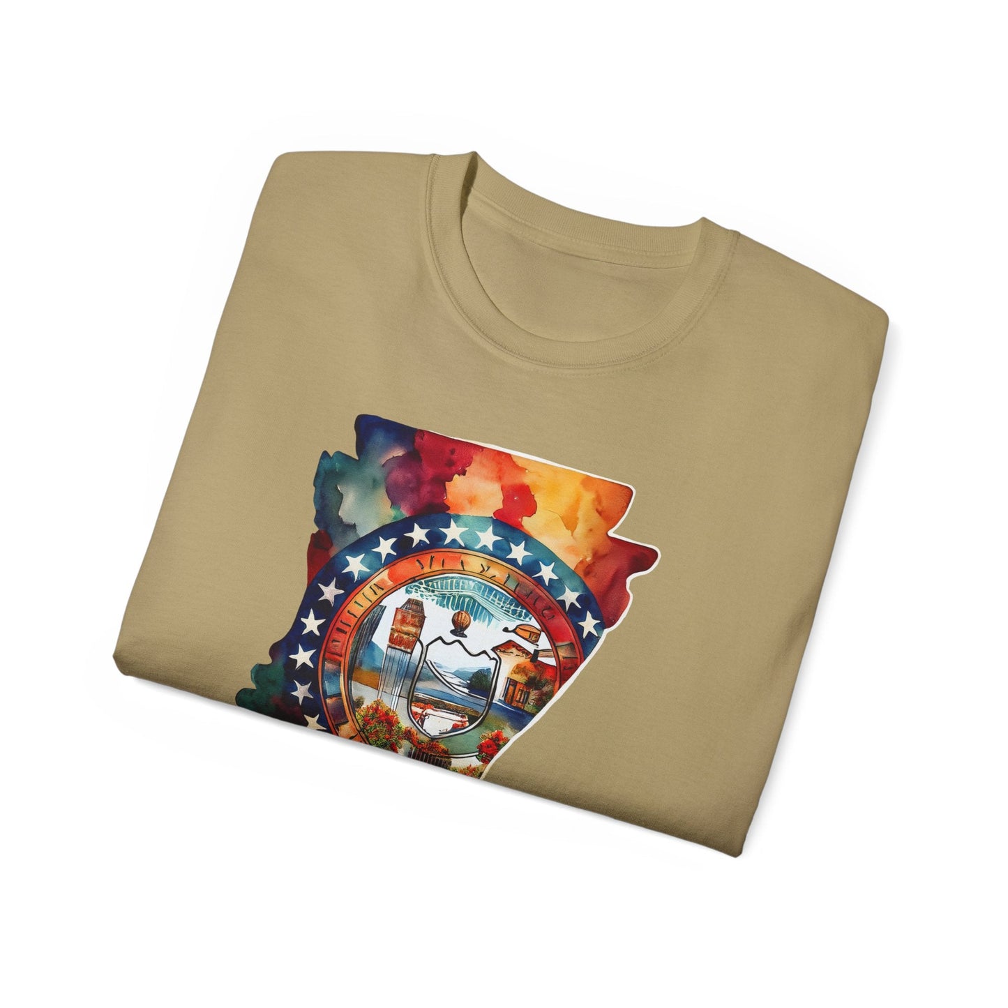 Arkansas Graphic Unisex Cotton T‑Shirt 1