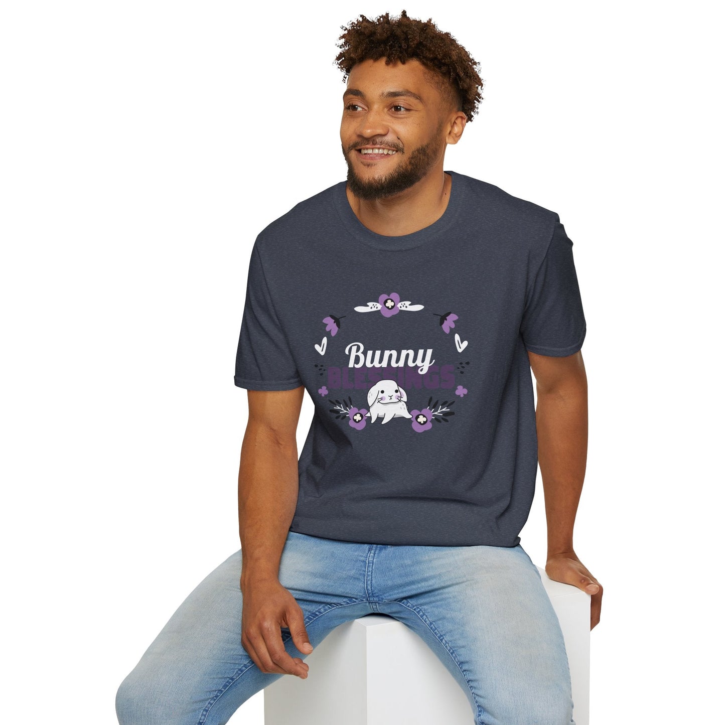 Easter Bunny T Shirt Unisex Gildan Softstyle 64000 Tee With Easter Signature Design