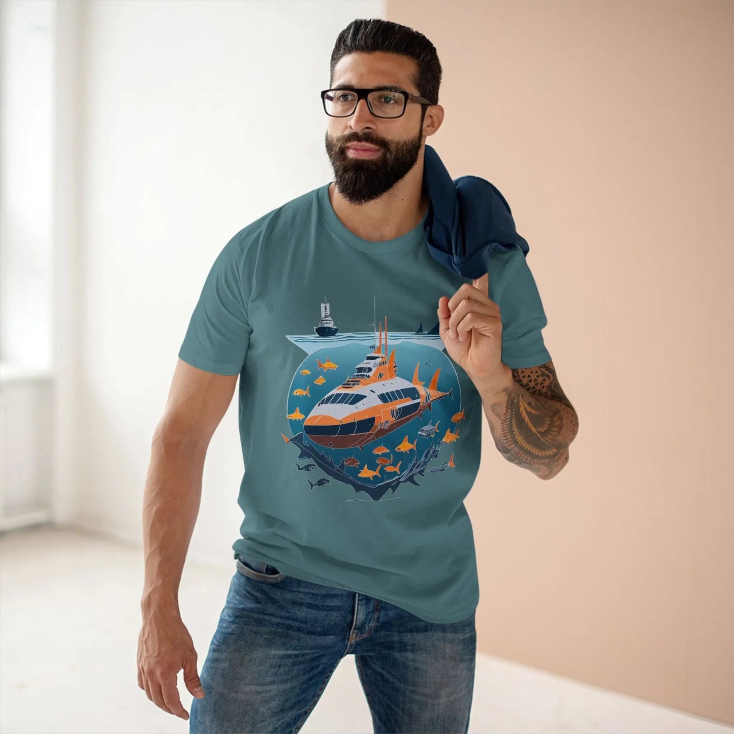 Ocean Coast Graphic Unisex 100 Cotton Staple Tee 20