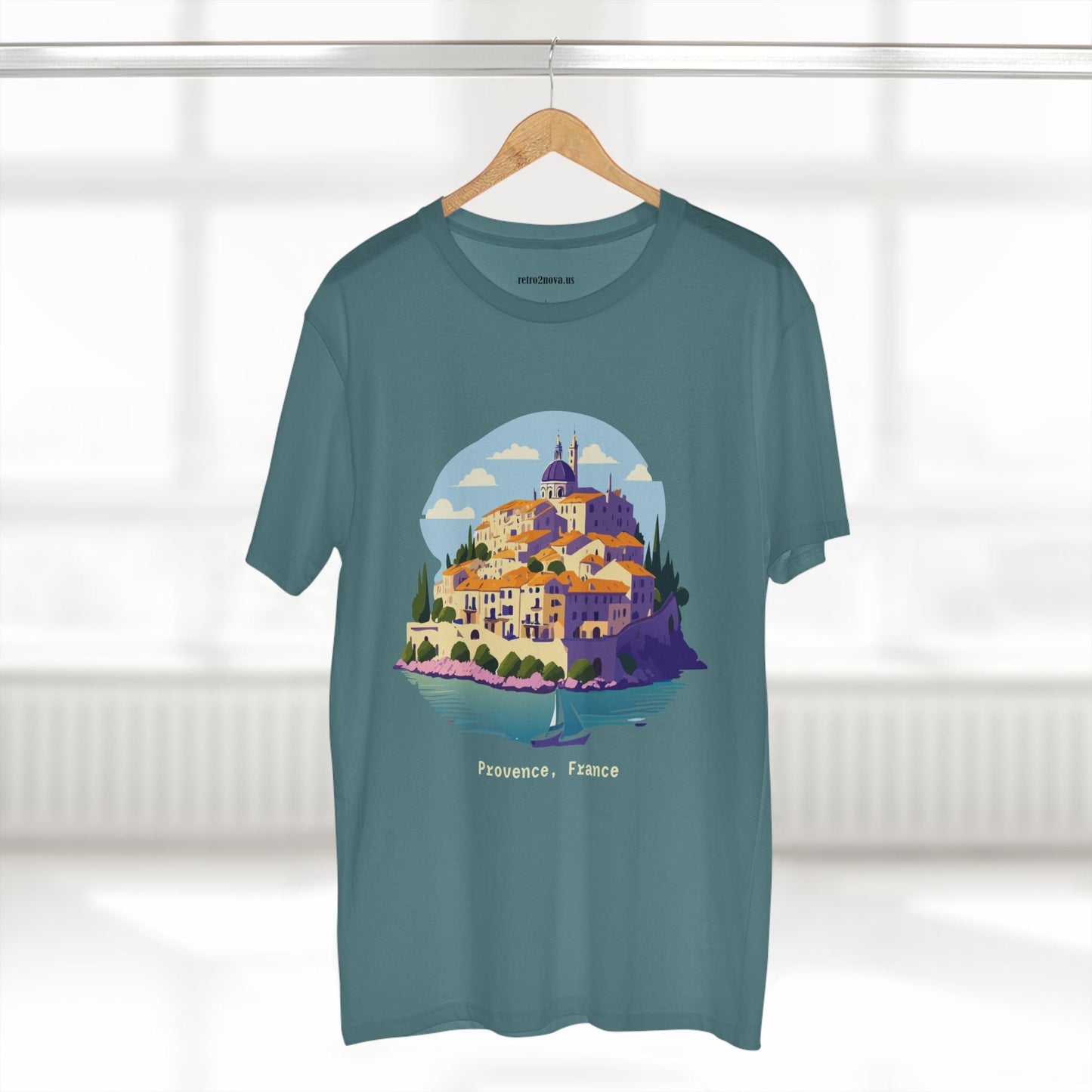 Travel Shirt Provence Tourist Unisex Premium Cotton Tee With Original Art Design Retro2Nova