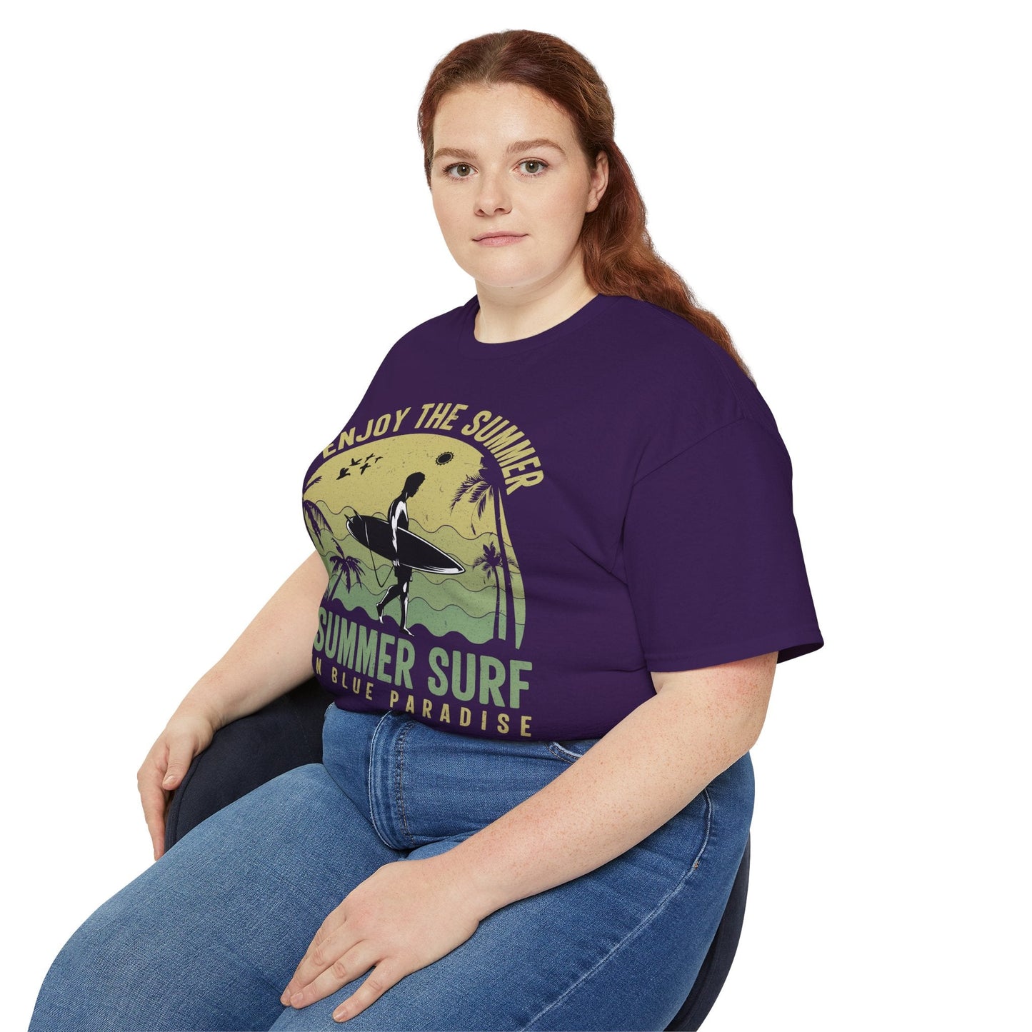 Summer Surf Art Design T Shirt TeeGallery Gildan 2000 Unisex Cotton Tee Apparel Collection