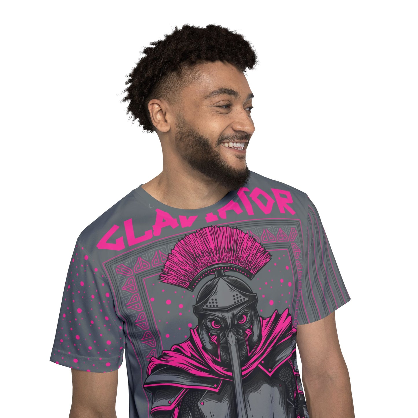 36-Be Fun Graphic T-Shirt, Art Design Poly Shirt, All Over Print Graphic Tee, Monsters T-Shirt, Cartoon Tees