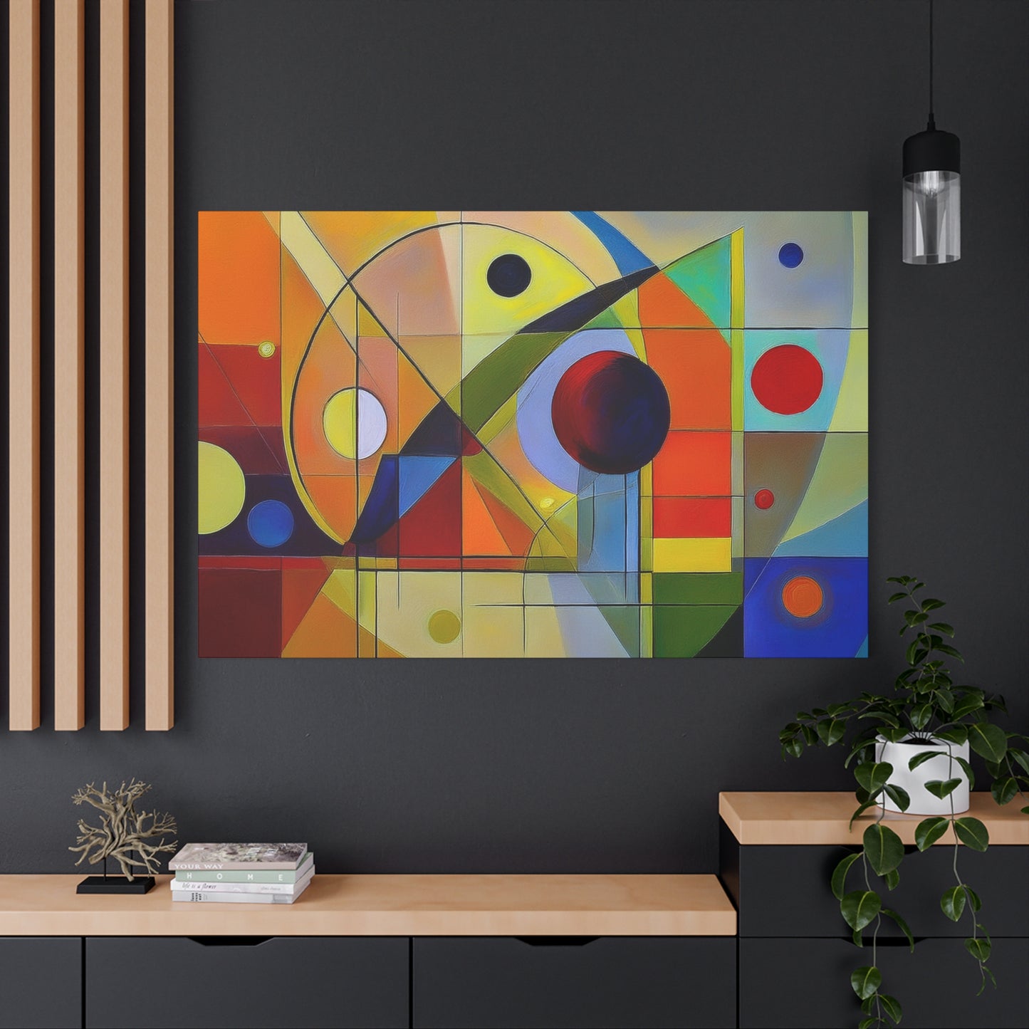 Abstract Oil Painting Print Canvas 24x16, 30x20, 36x24, 48x32, 60x40 Bright Latex Inks, Pine-Wood Inner Frame ABH-45