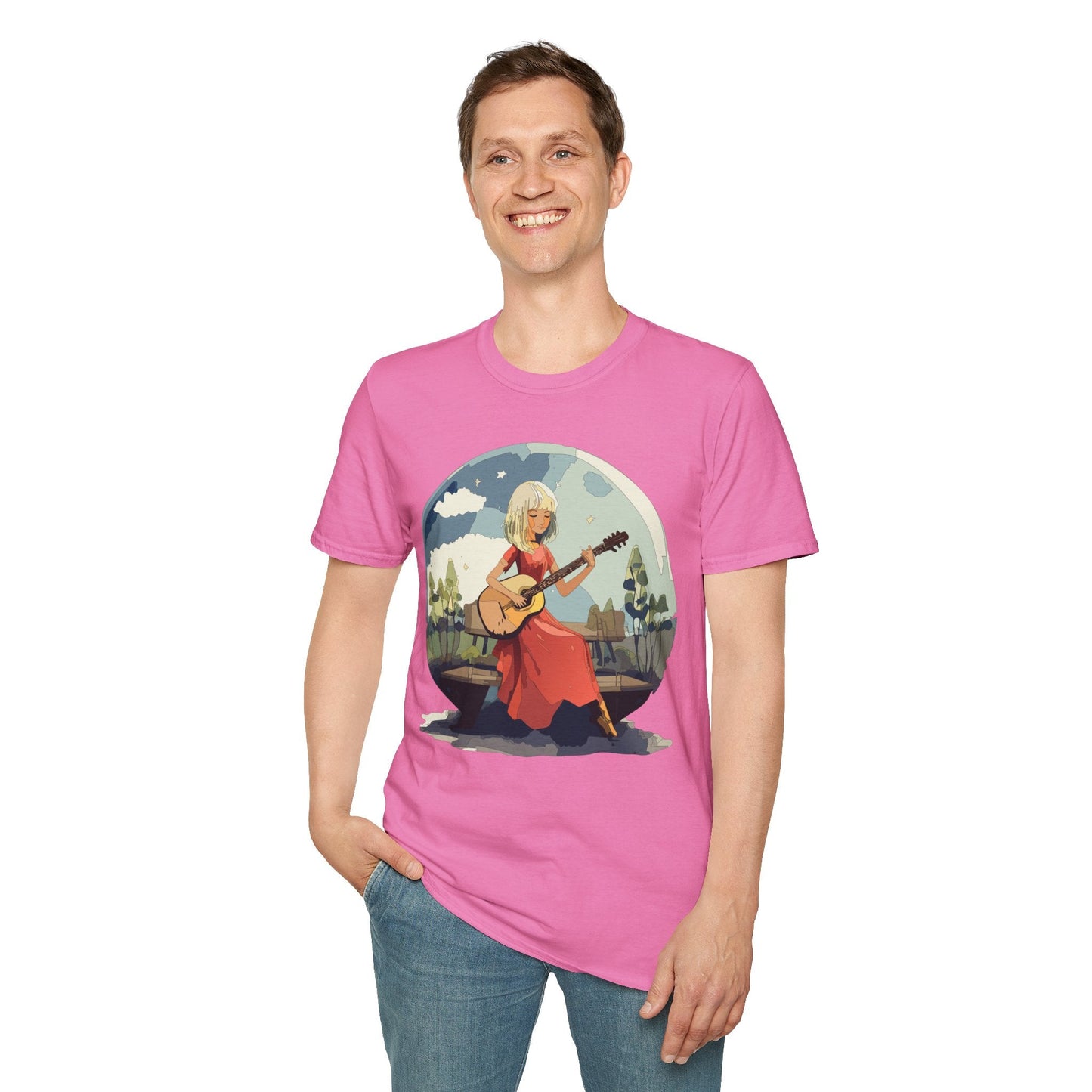 Womens Graphic T Shirts Art Design Shirt Unisex Softstyle Cotton Tee Quality Comfort Everyday Style