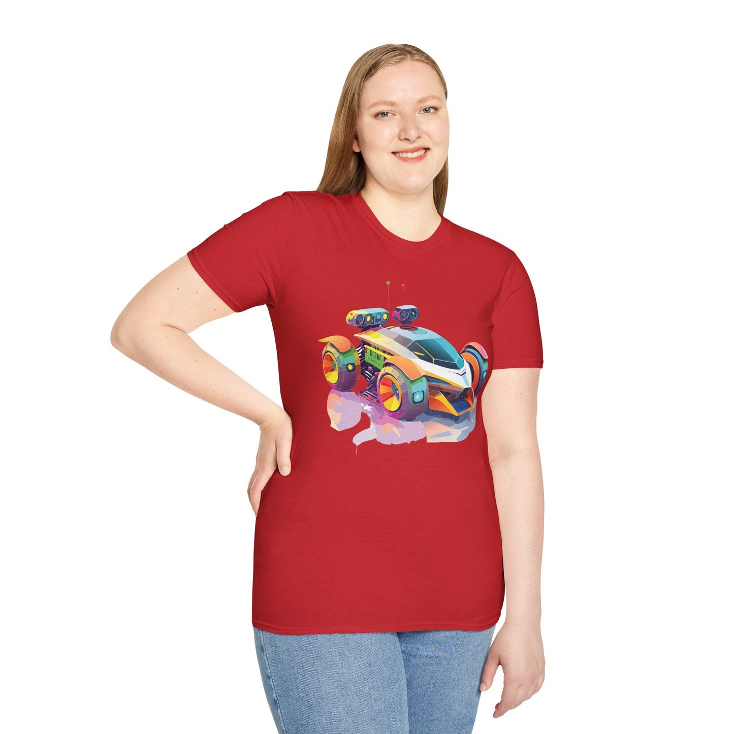 Car T Shirt Unisex Softstyle Tee With Cars Art Design Hot Wheels Edition Premium Cotton