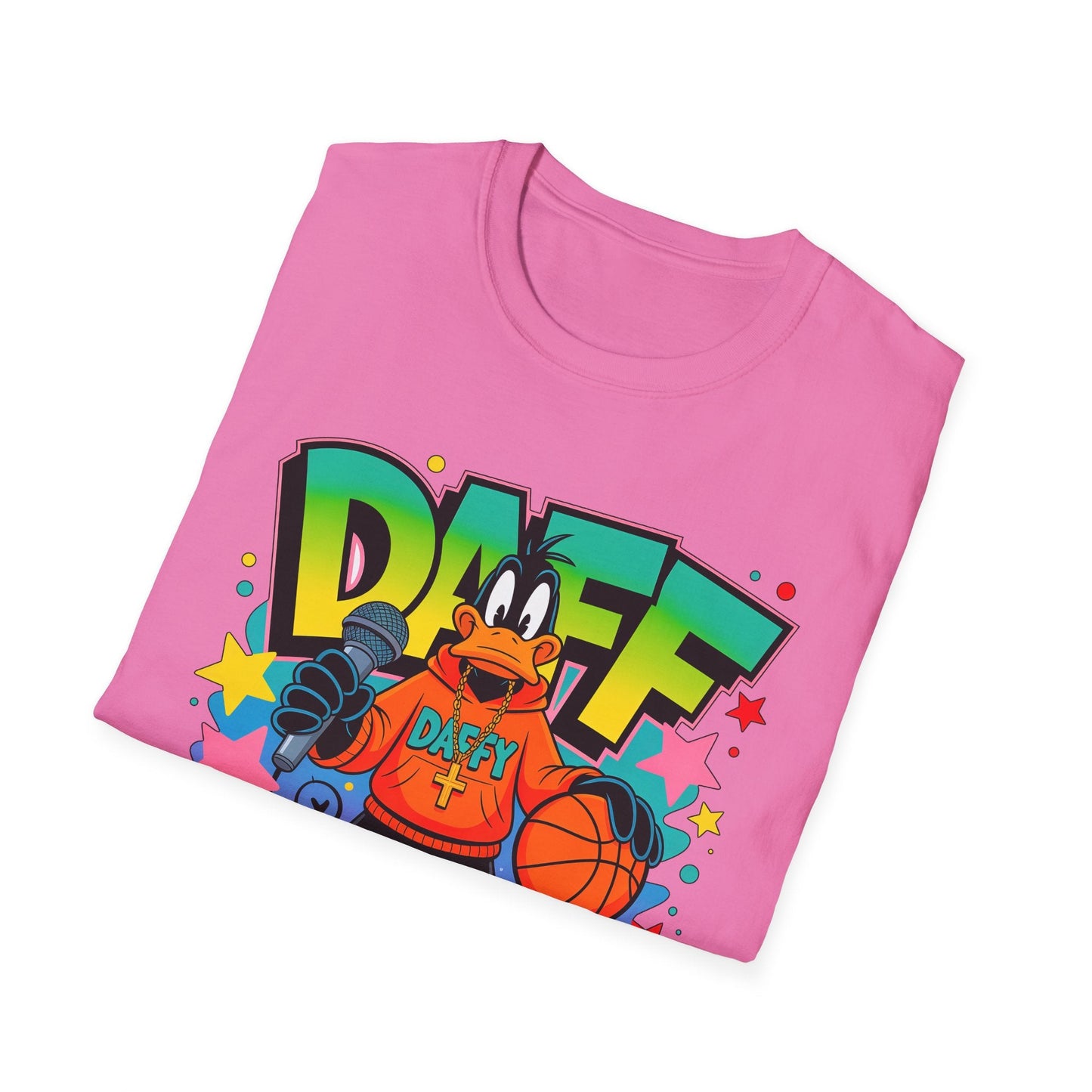 Unisex Cartoon T Shirt With Animation Design Funny Animals Tee Gildan Softstyle 64000