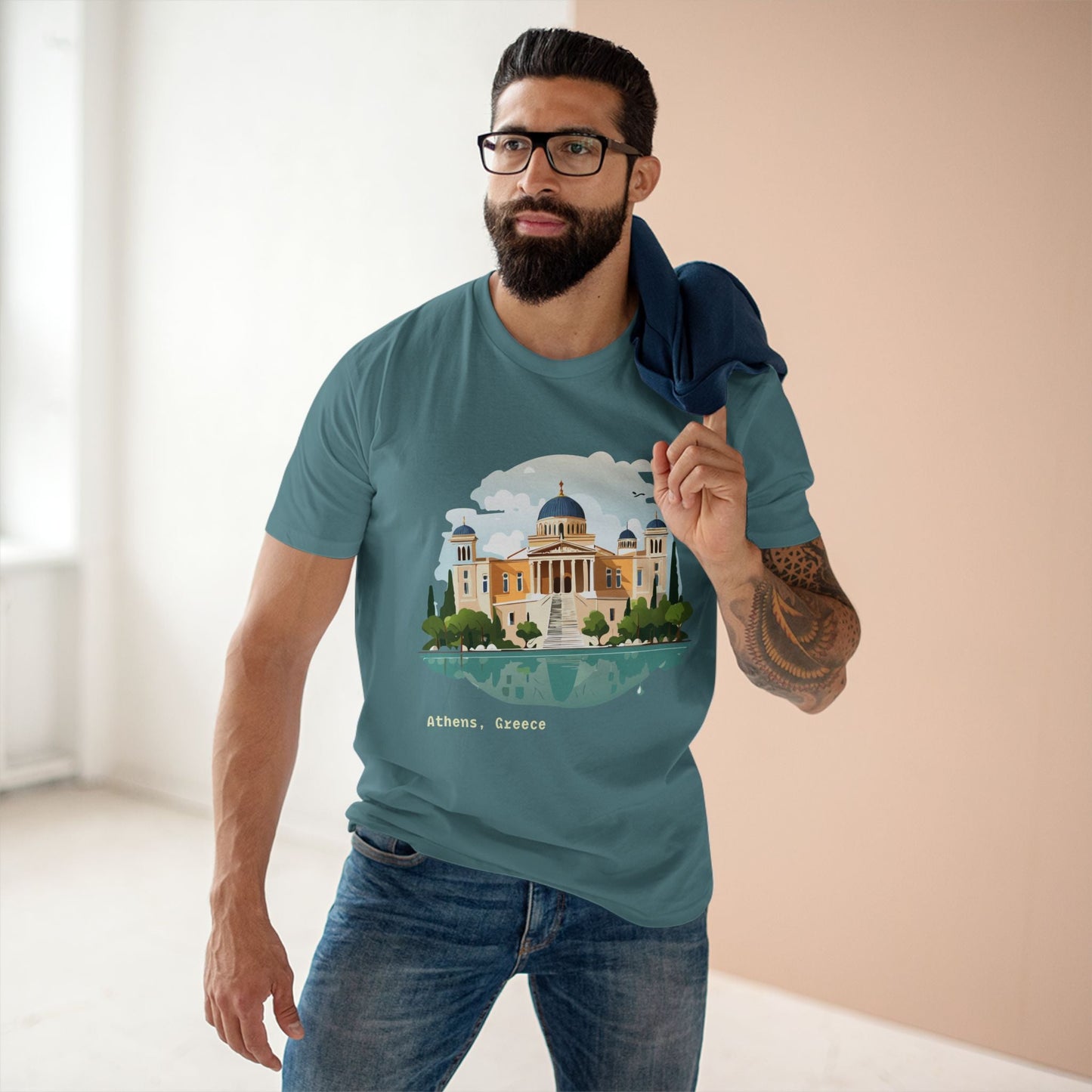 Greece Travel Graphic Unisex 100 Cotton Tee 73
