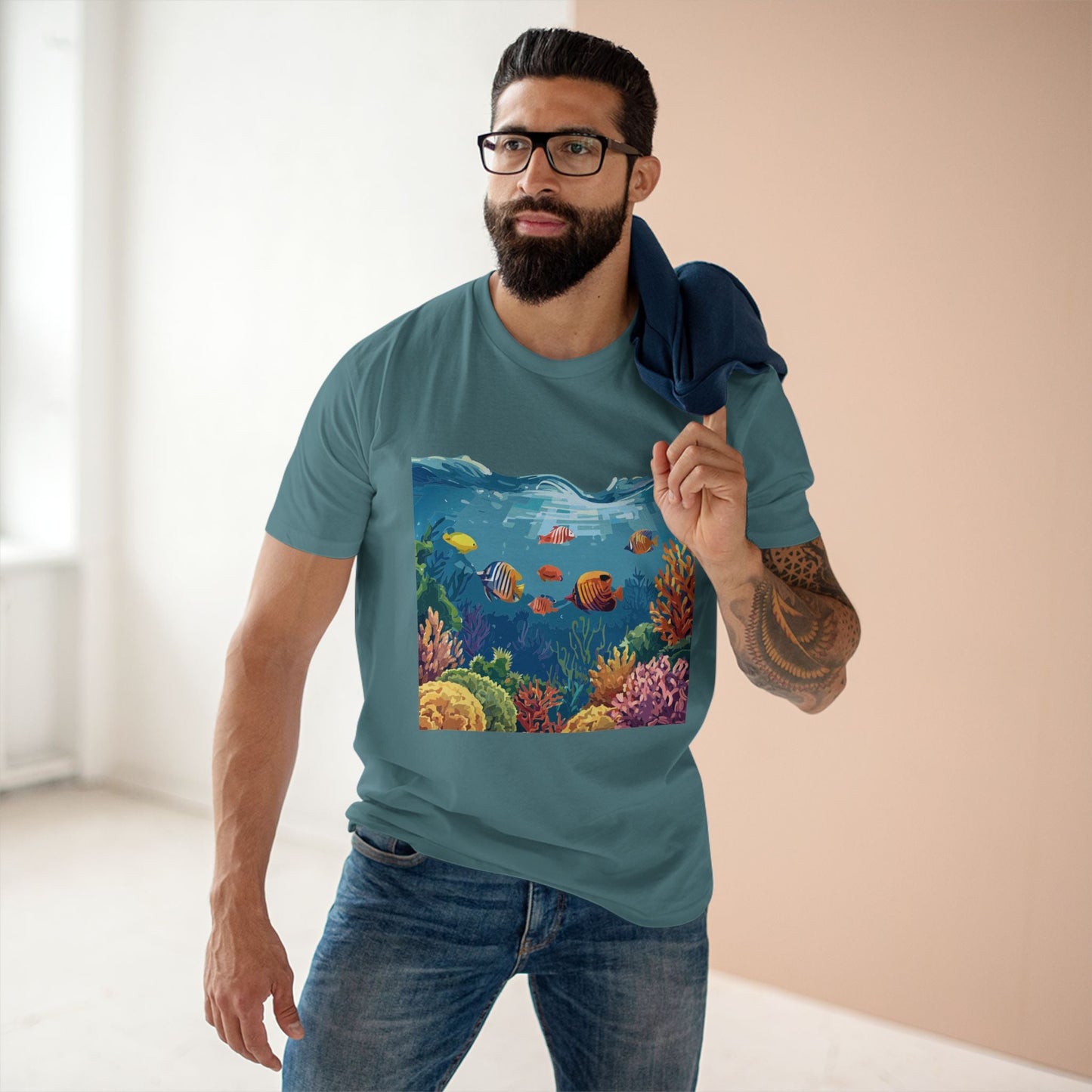 Pacific Ocean Graphic Design Unisex 100 Cotton Tee 14