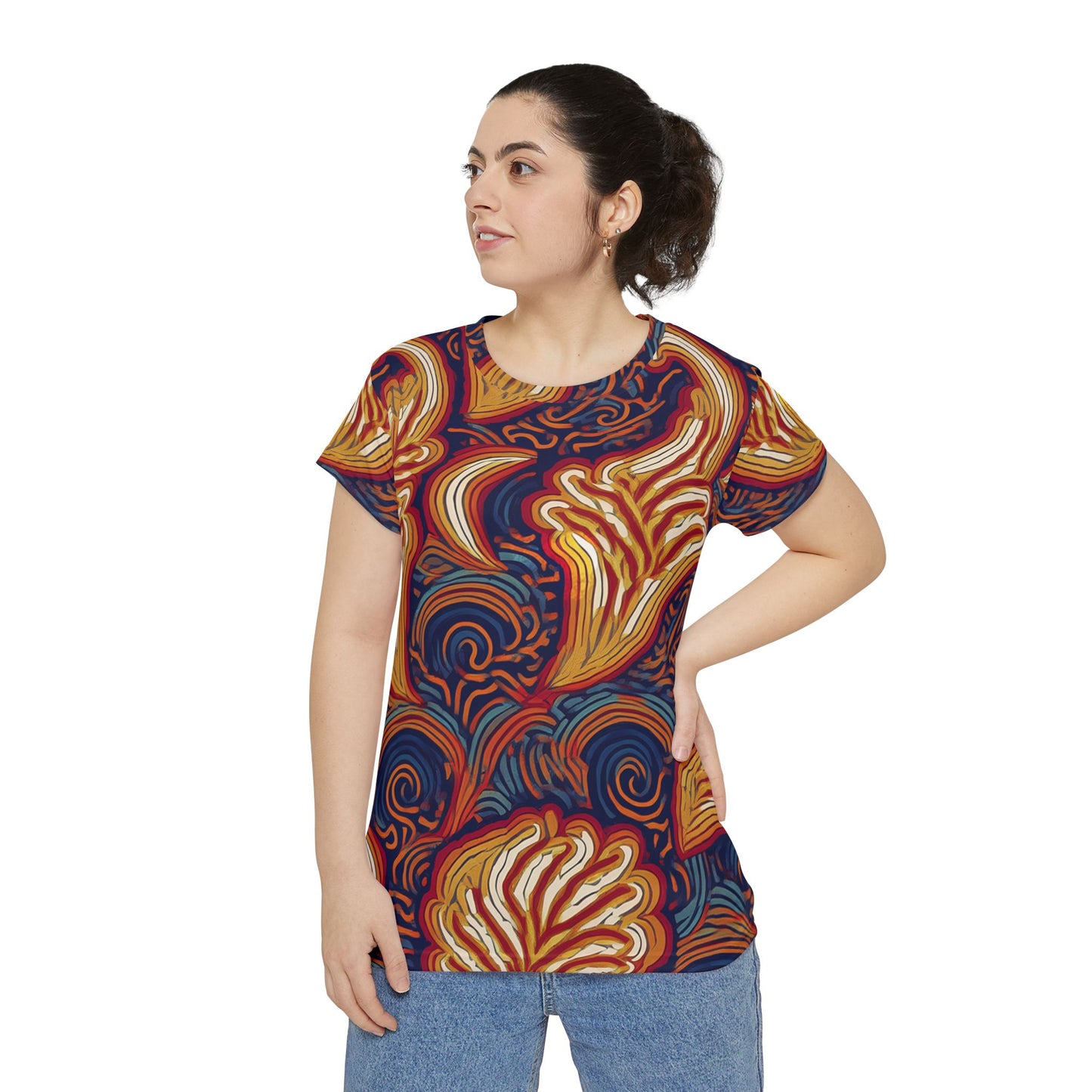 Abstract Print Shirt, Shirt with Abstract Print