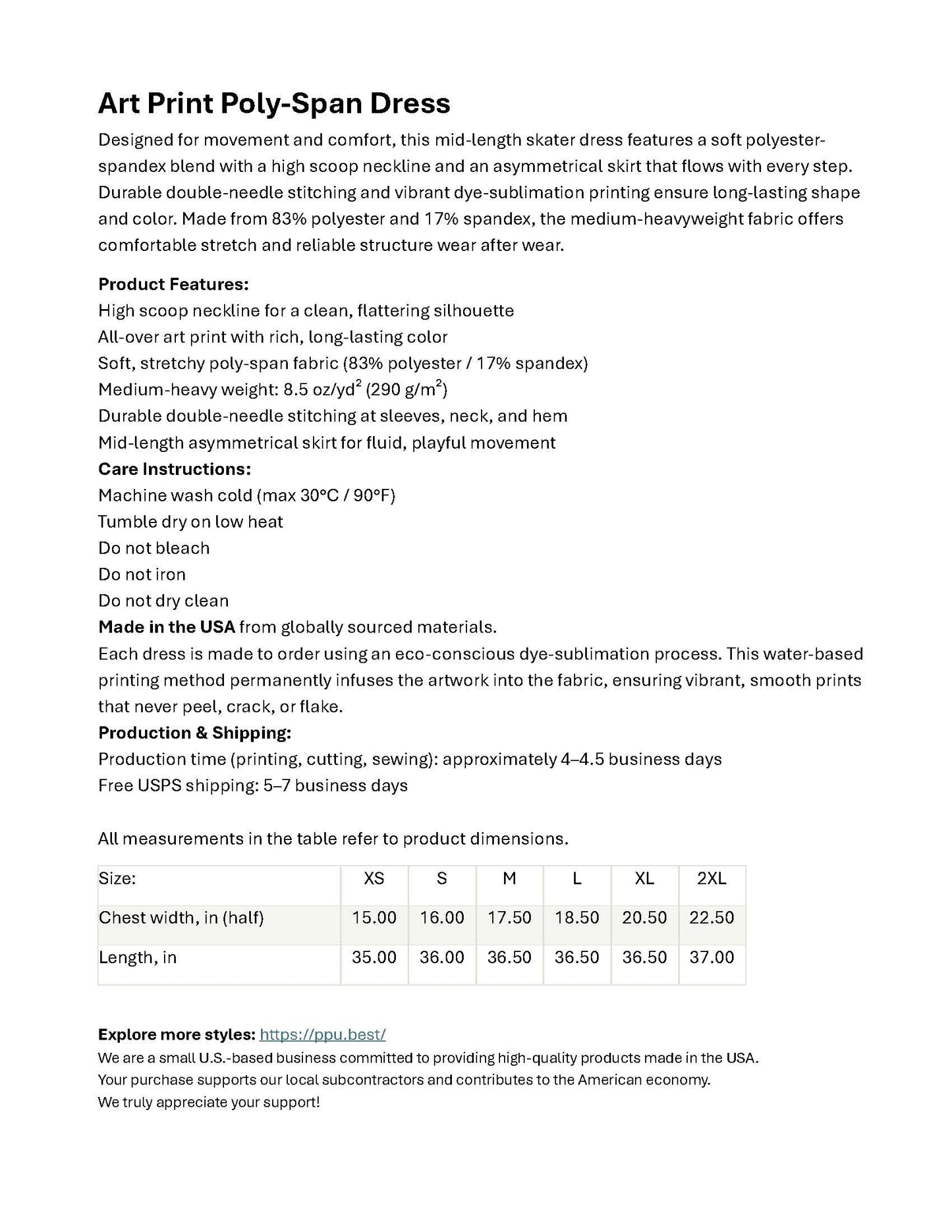 Women Denim Print Skater Dress, Denim Print Poly-Span Dress - 15