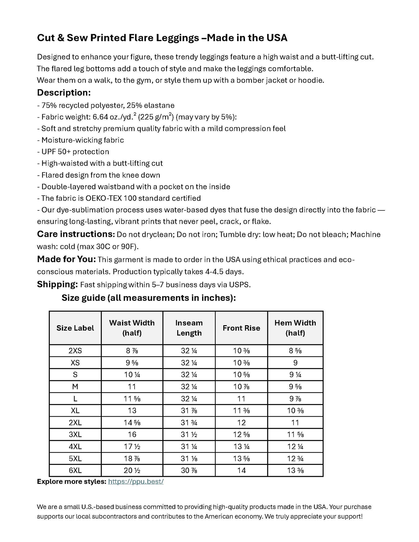 Floral Flare Leggings 2