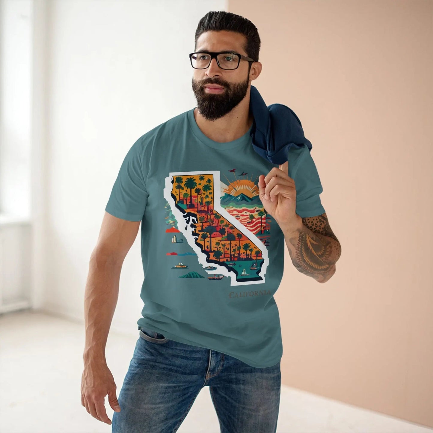 California State Graphic Unisex 100 Cotton Tee 15