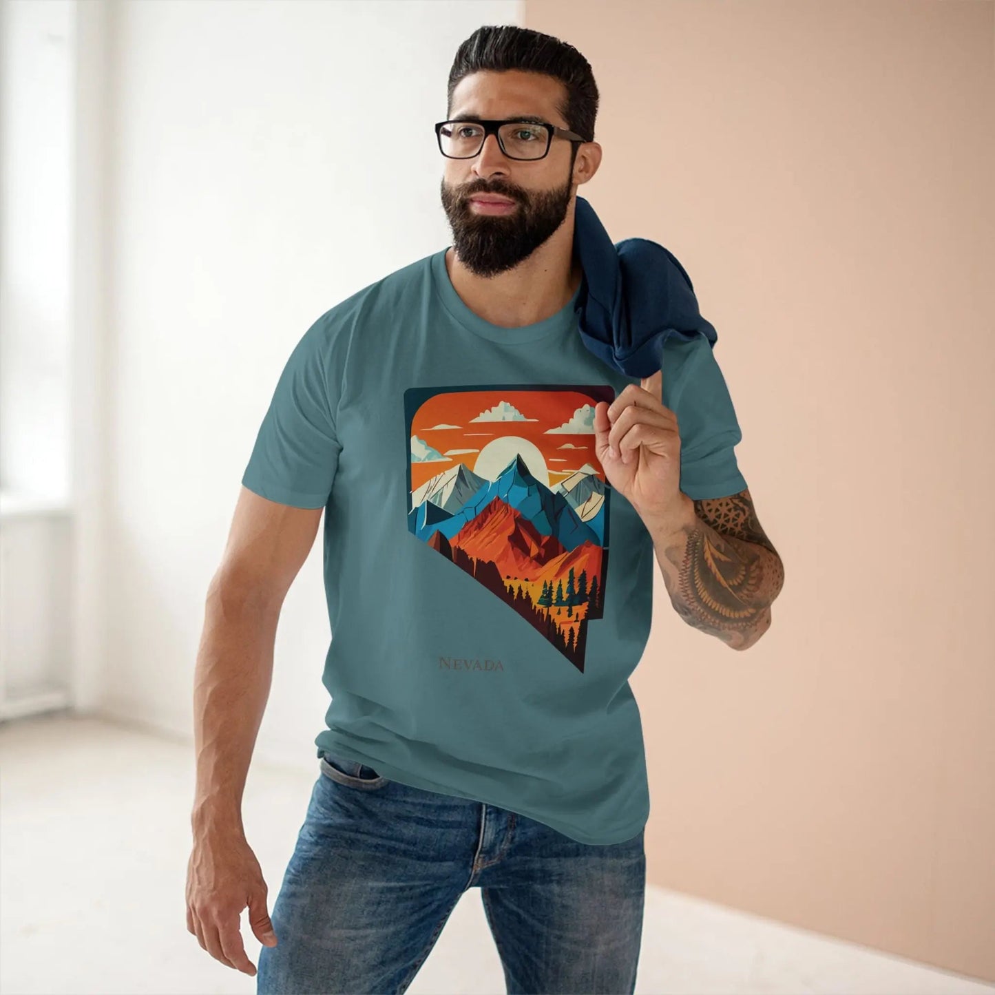 Nevada State Graphic Unisex 100 Cotton Tee 82
