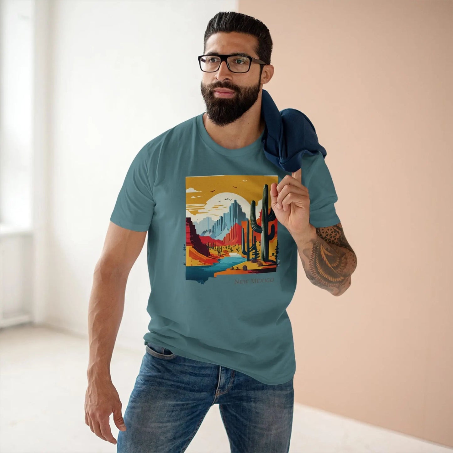 New Mexico State Graphic Unisex 100 Cotton Tee 90