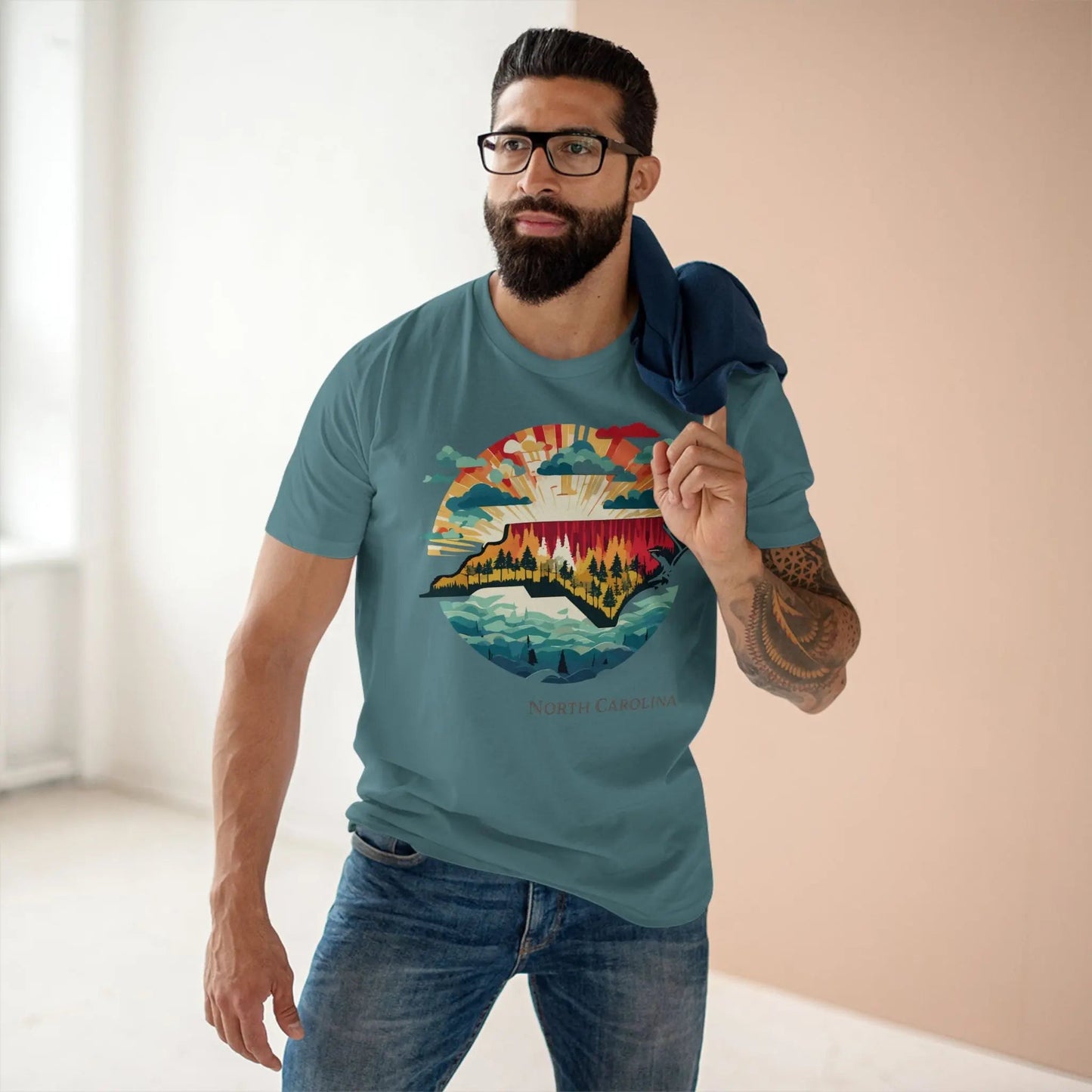 North Carolina State Graphic Unisex 100 Cotton Tee 98