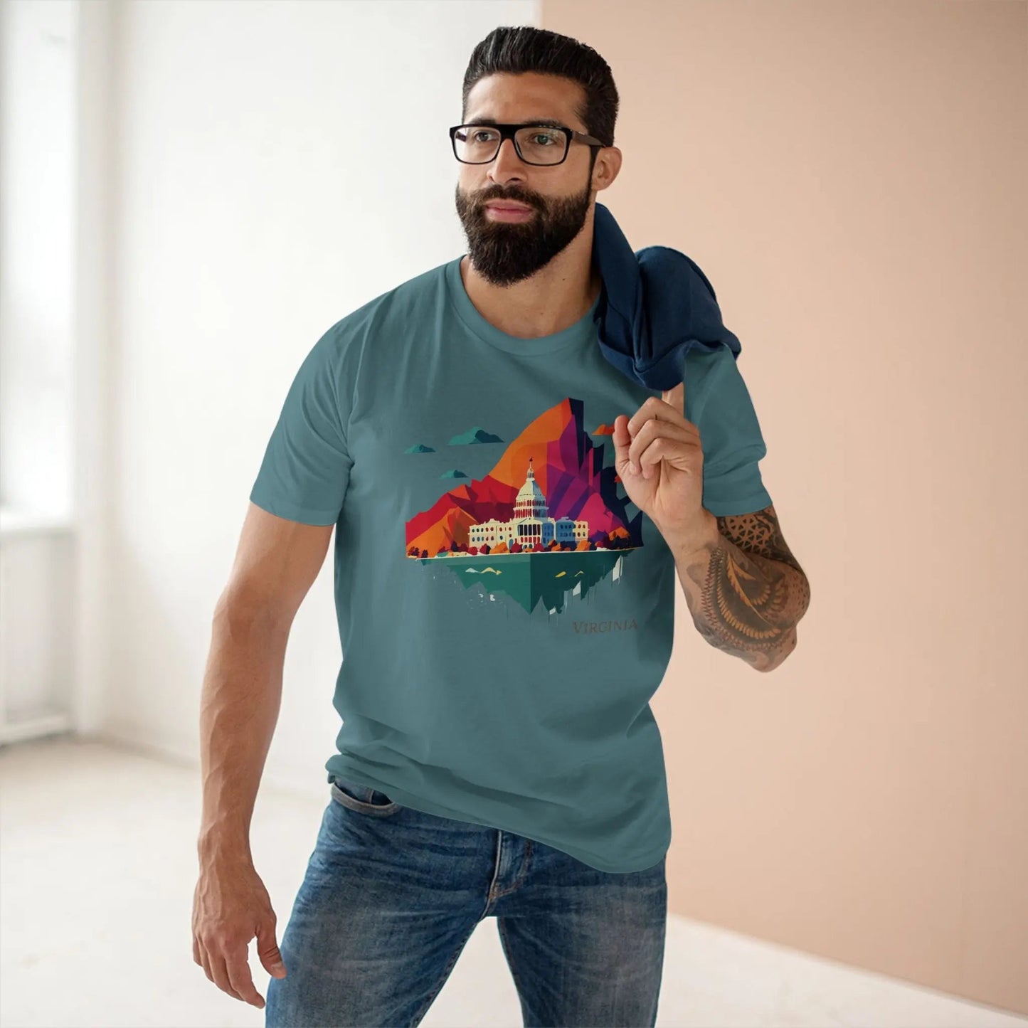 Virginia State Graphic Unisex 100 Cotton Tee 135