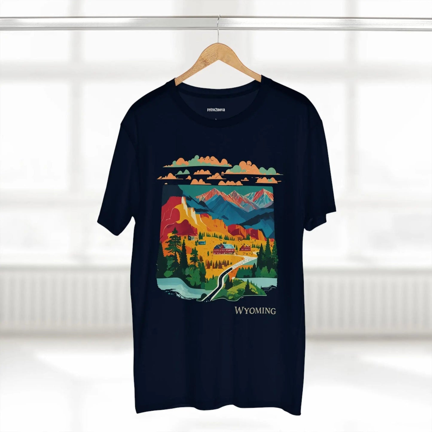 Wyoming State Graphic Unisex 100 Cotton Tee 148