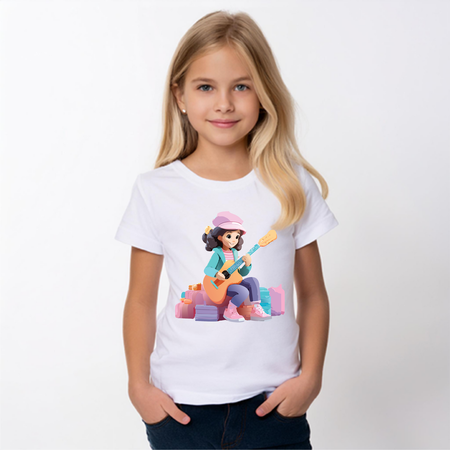 Camiseta gráfica de músico juvenil: perfecta para pequeños artistas y amantes de la música (de 9 a 14 años)