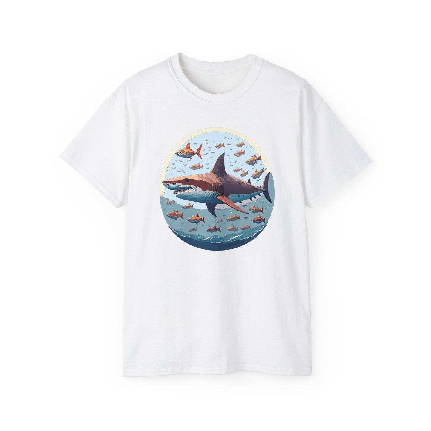 Gildan 2000 Unisex Ultra Cotton Animals Shirt, Tee Shirt with Shark