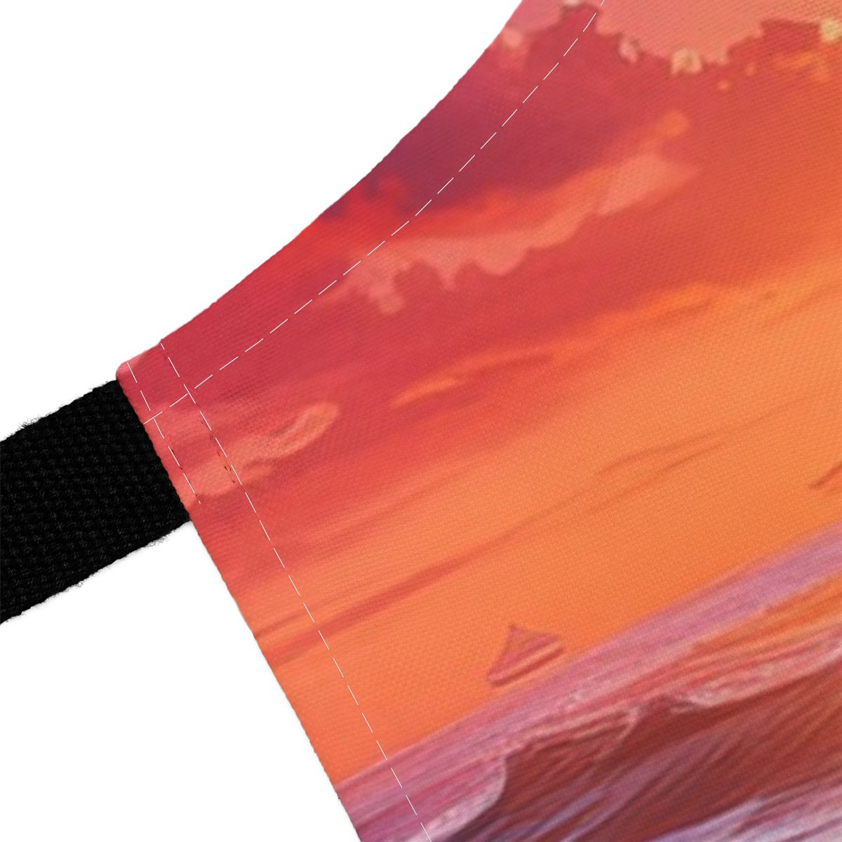 Sunset Horses Apron — Vibrant Beach Horse Print Cooking Apron Stain-Resistant - Art Print Canvas Apron