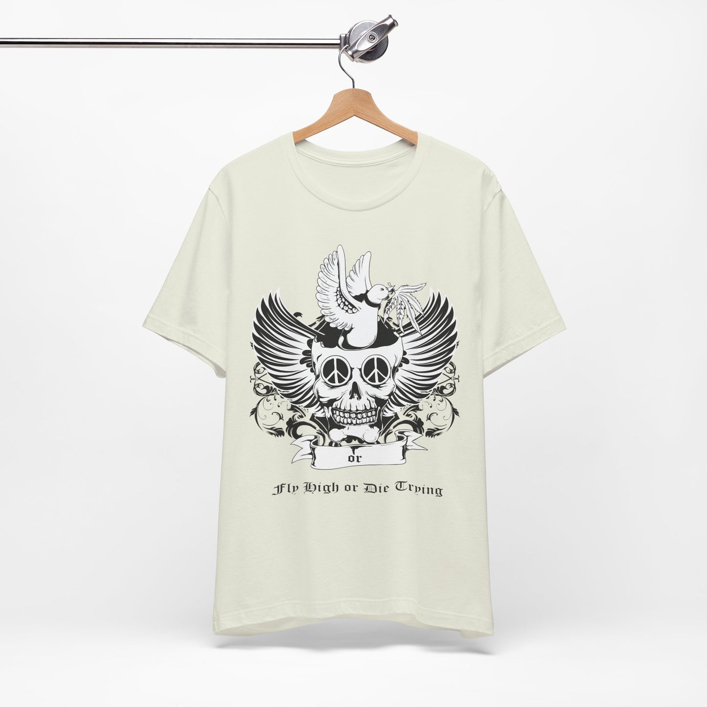 Bird Skull Graphic Design Tee, Skull Shirt, Vintage Tees, Art Design T-Shirt, Vintage Graphic Tee, Art Shirts with Skulls