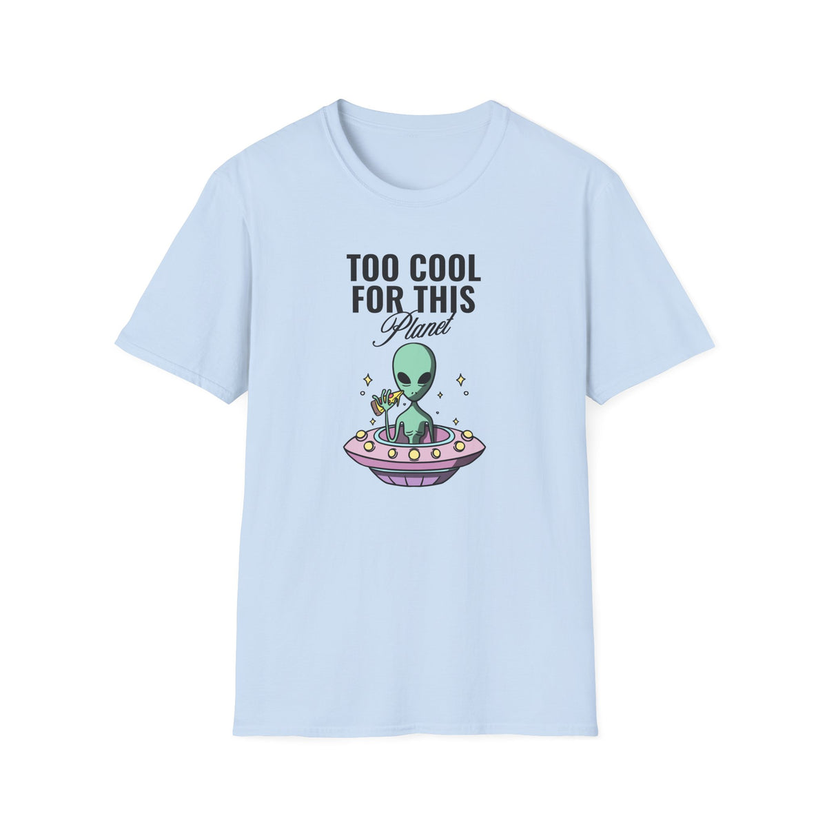 Alien Graphic Funny UFO Graphic Tee Gildan Unisex 100 Cotton Tee Shirt r109