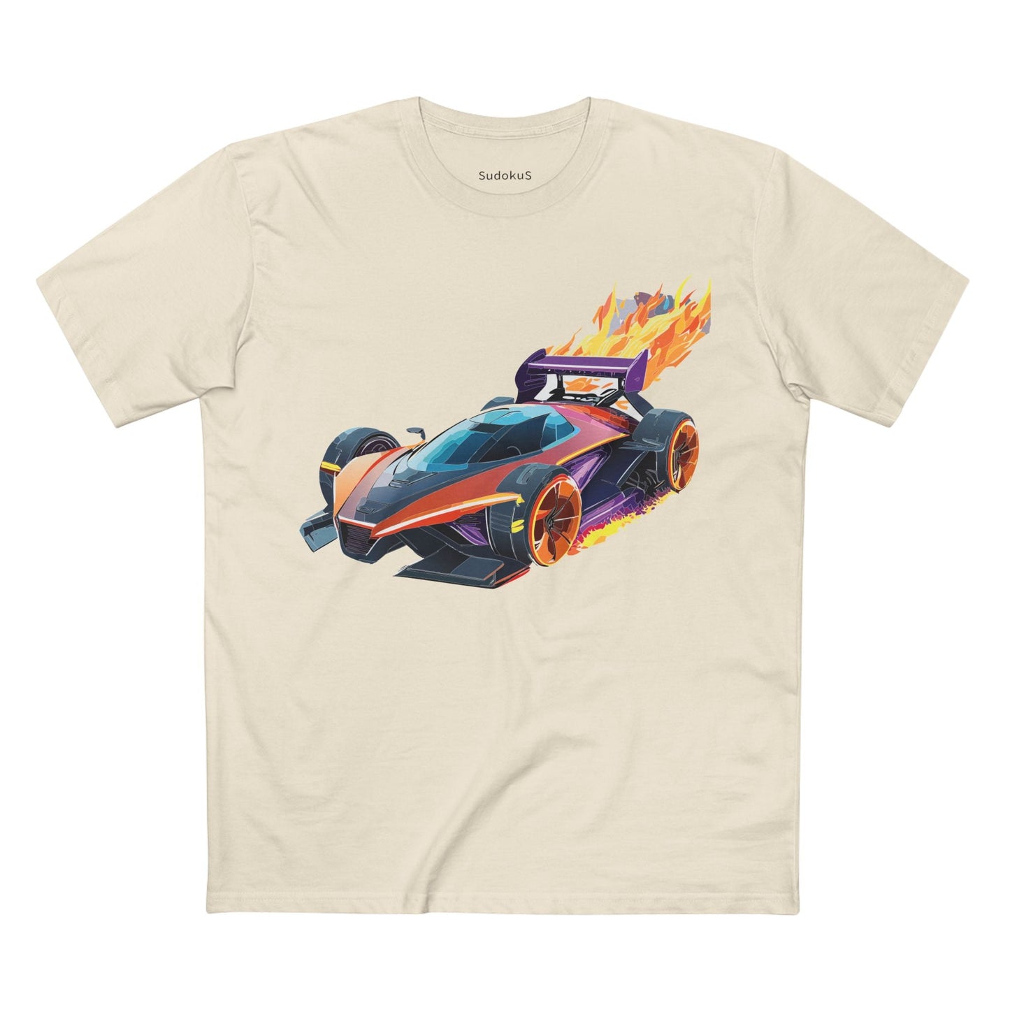 Car Graphic Unisex 100 Cotton Staple Tee 16