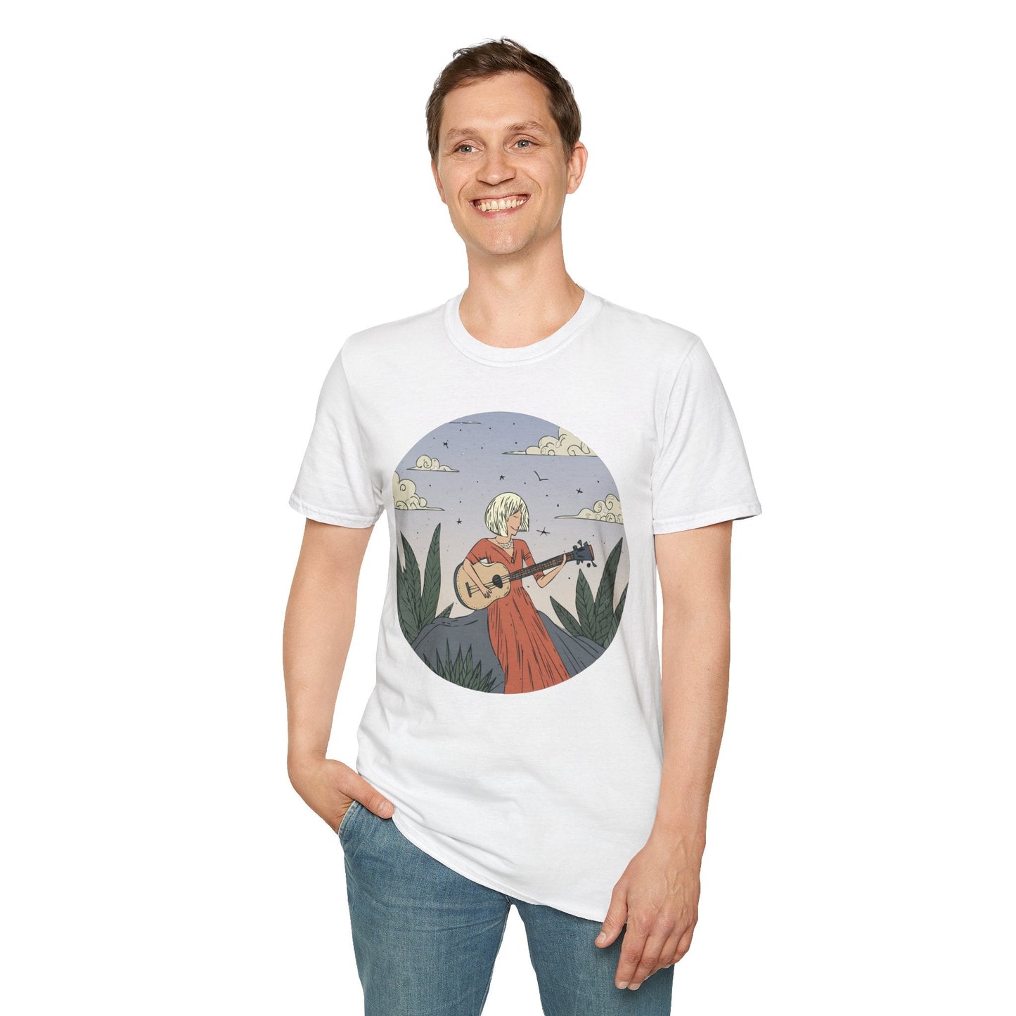 Womens Graphic T Shirts Art Design Tee Unisex Softstyle Gildan 64000 100 Percent Cotton