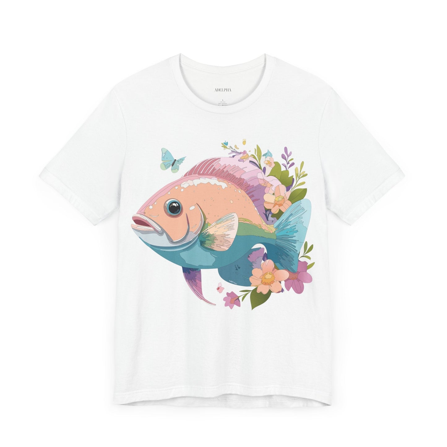 Fish Graphic Unisex 100 Cotton Vintage Artwork Tee 1