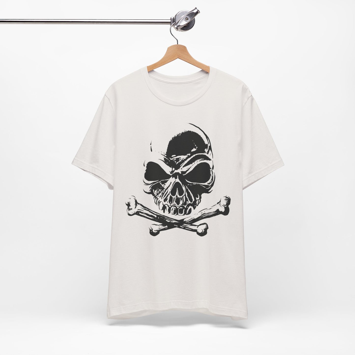 Black Skull Graphic Design Tee, Skull Shirt, Vintage Tees, Art Design T-Shirt, Vintage Graphic Tee, Art Shirts with Skulls