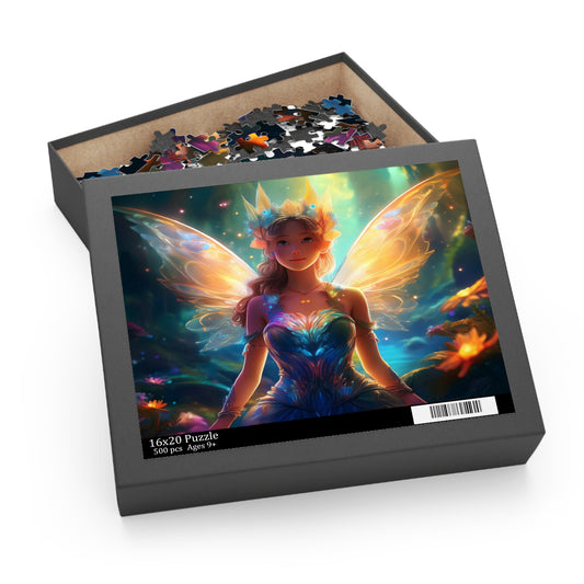 Fairy Puzzle 500-Chipboard Pieces in Box | Kids Puzzles Size: 16" x 20",  Ages 9+ and Family pn11