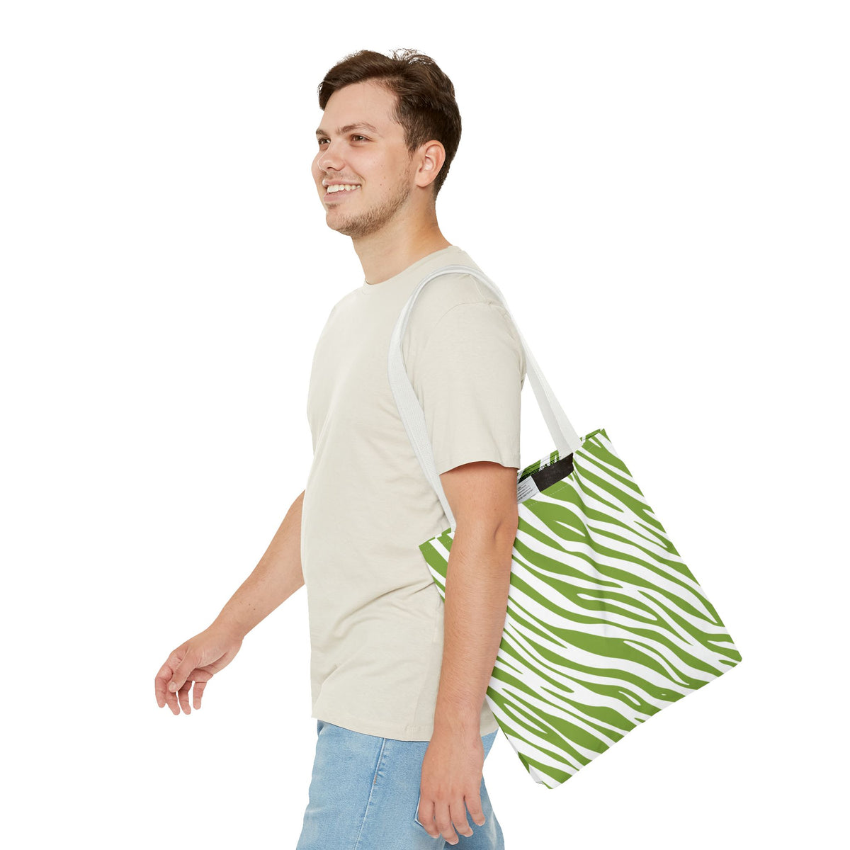 Bolsa de lona con estampados de animales 