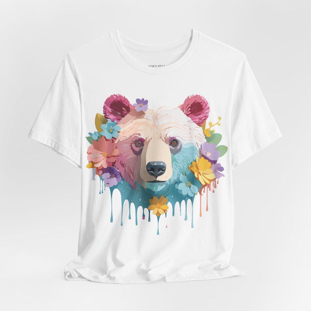 Bear Graphic Design Tee Bella+Canvas Unisex 100 Cotton Tee Shirt a117