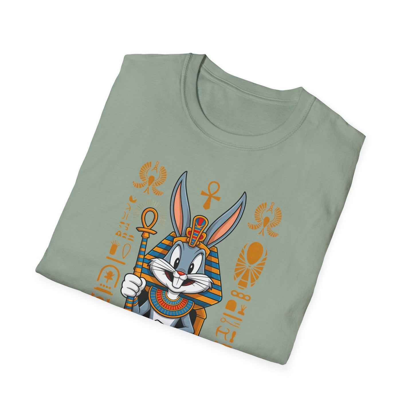 Cartoon Bunny Graphic Unisex Cotton Animal Animation Artwork Design Tee 45