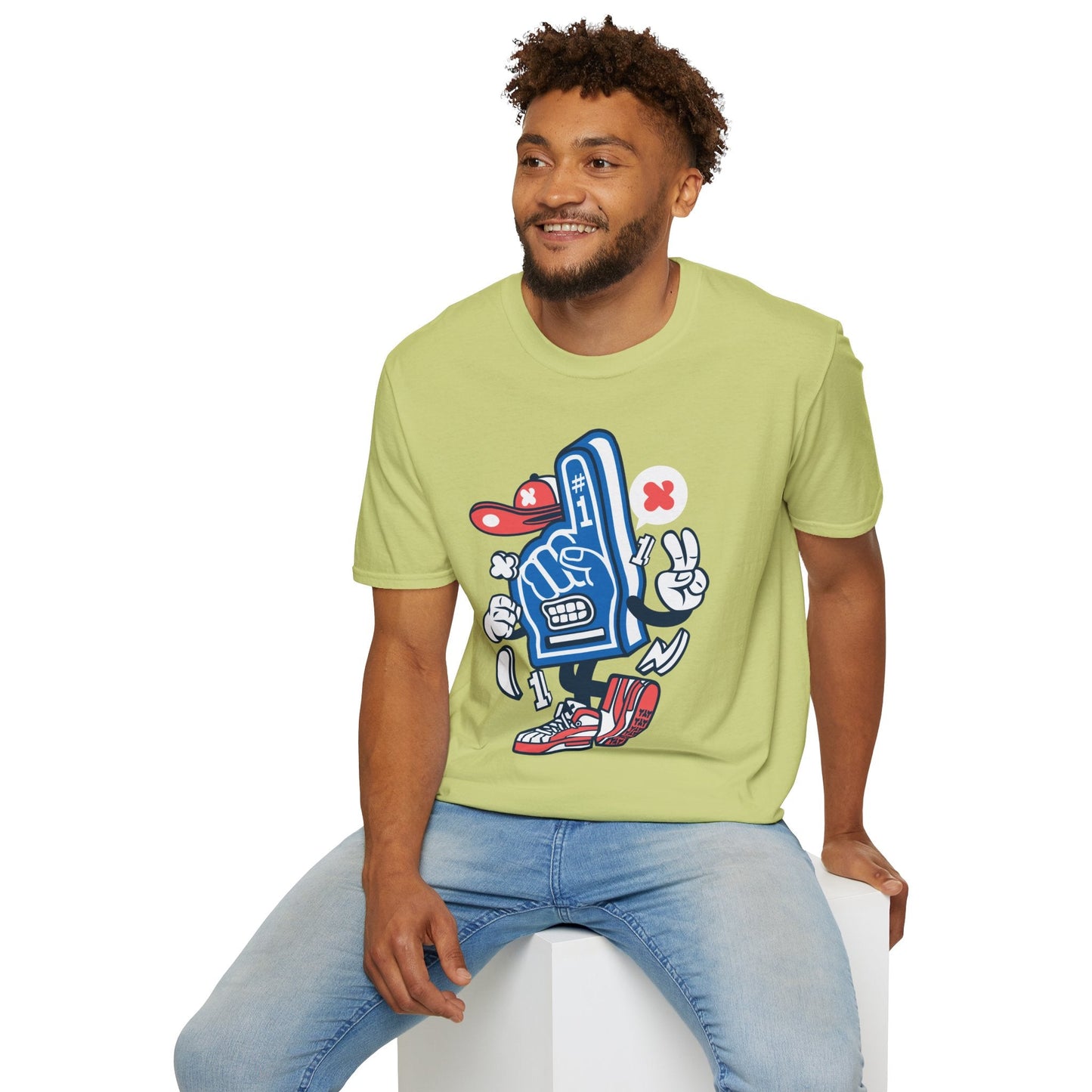 Cartoon T Shirt Animation Tee Unisex Funny Tee Gildan Softstyle 64000 100 Percent Ring Spun Cotton